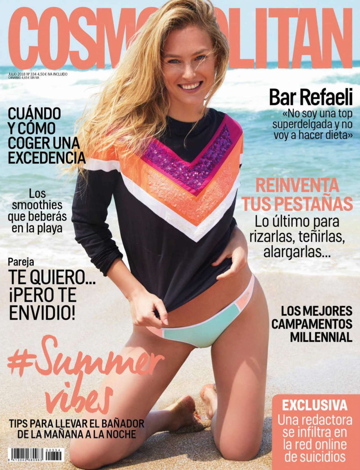 Bar Refaeli â€“ Cosmopolitan Spain Magazine (July 2018)