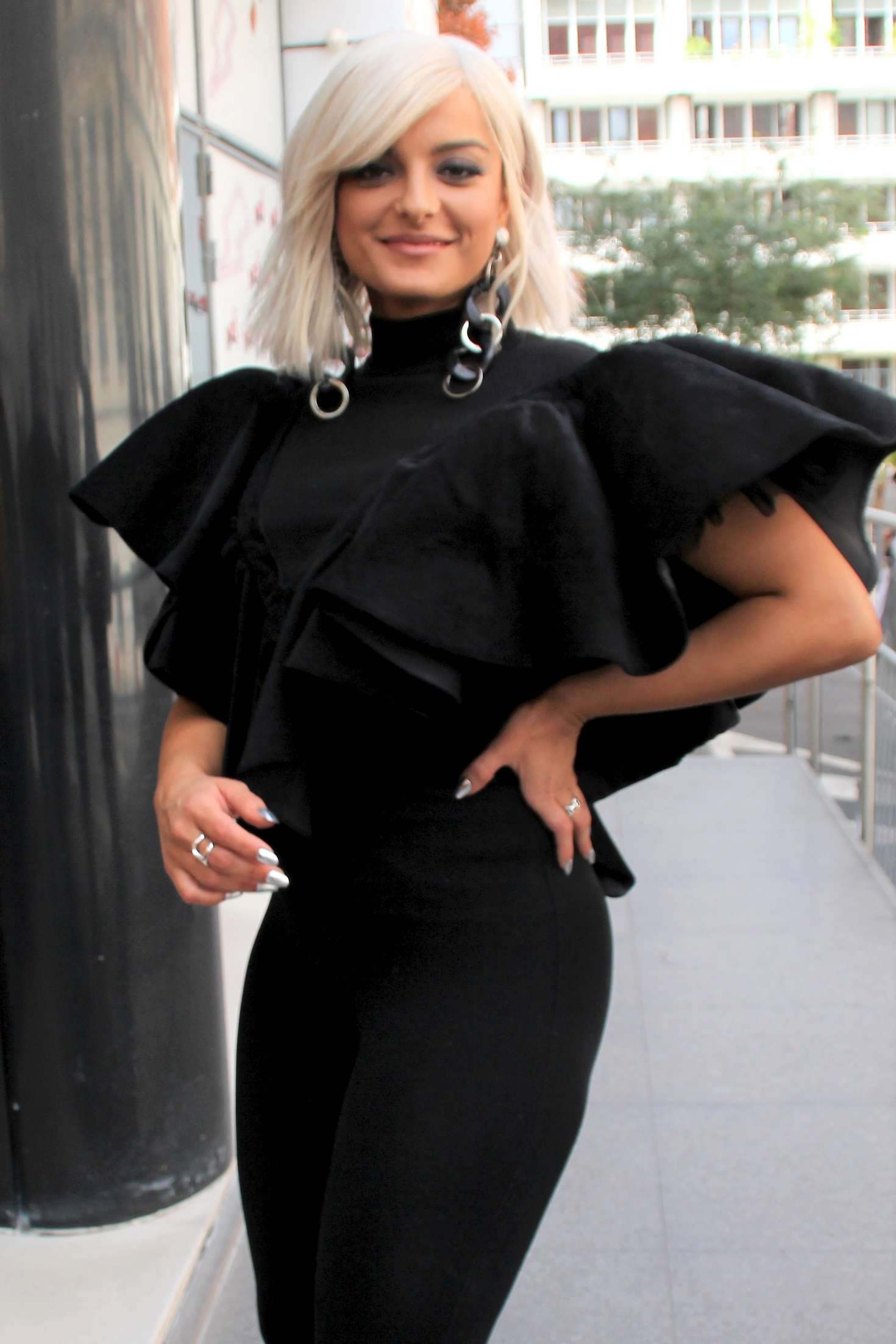 Bebe Rexha in Black Outfit â€“ Out in Paris