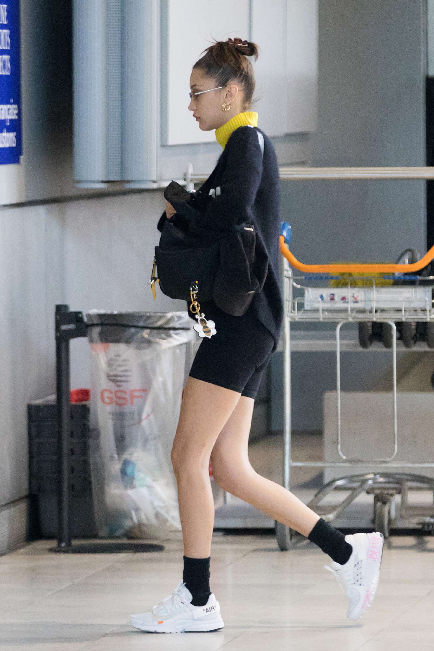 Bella Hadid â€“ Arrives at Airport in Paris