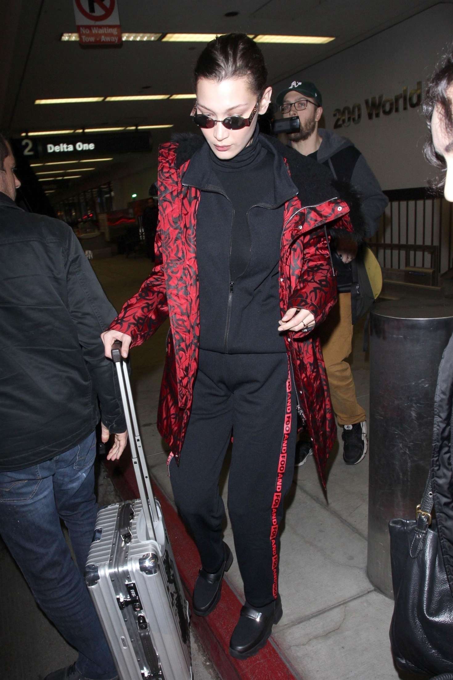Bella Hadid â€“ Arriving at LAX Airport in Los Angeles