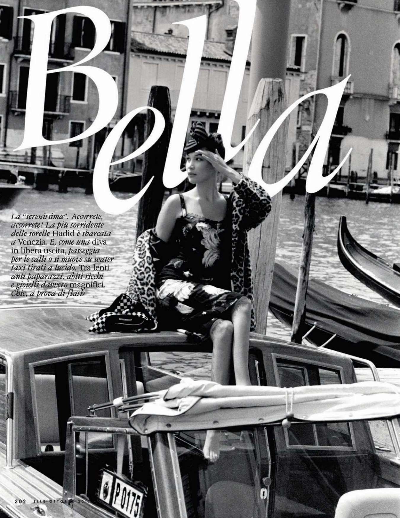 Bella Hadid â€“ Elle Magzine (October 2017 Italy Issue)