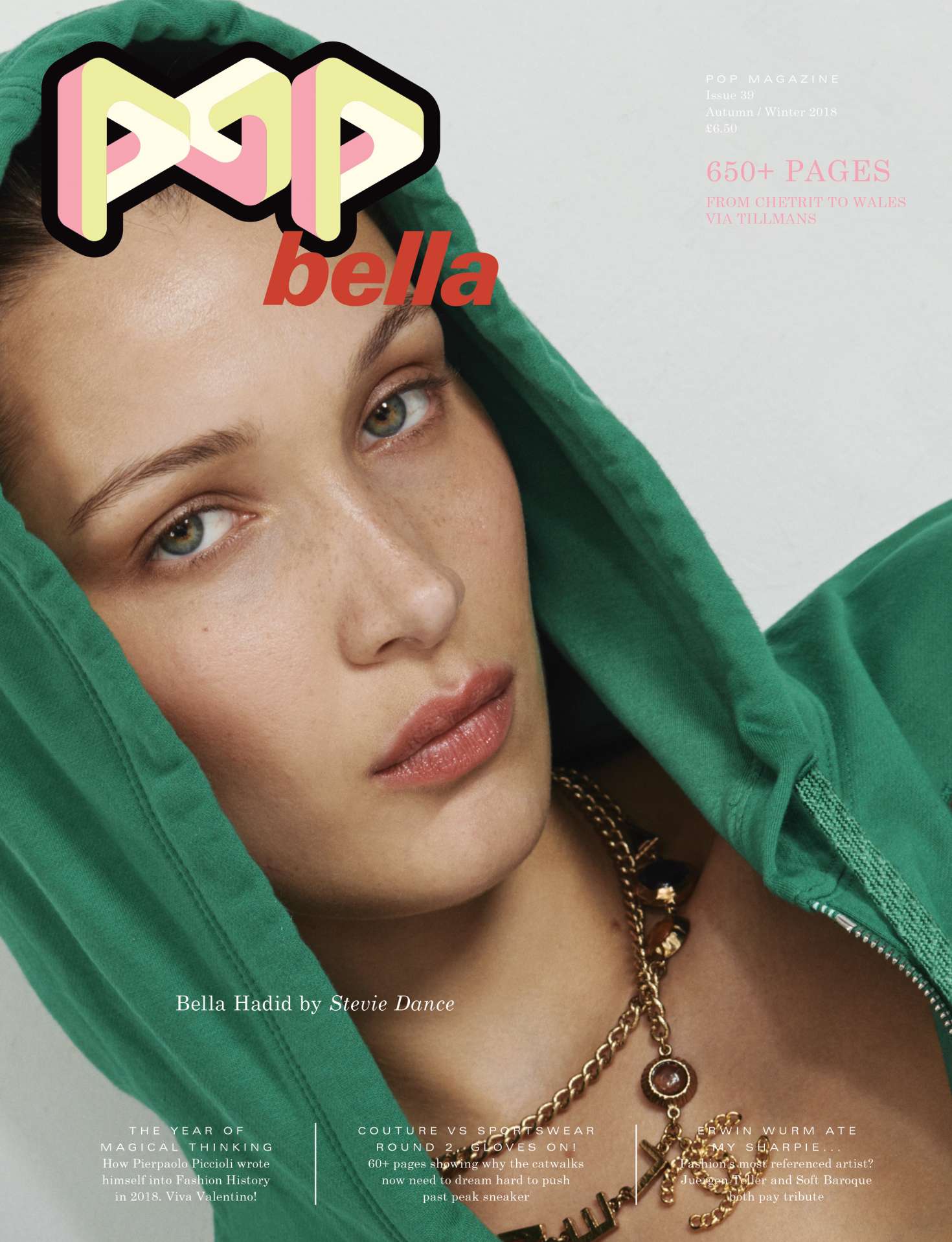 Bella Hadid â€“ Pop Magazine (September 2018) adds