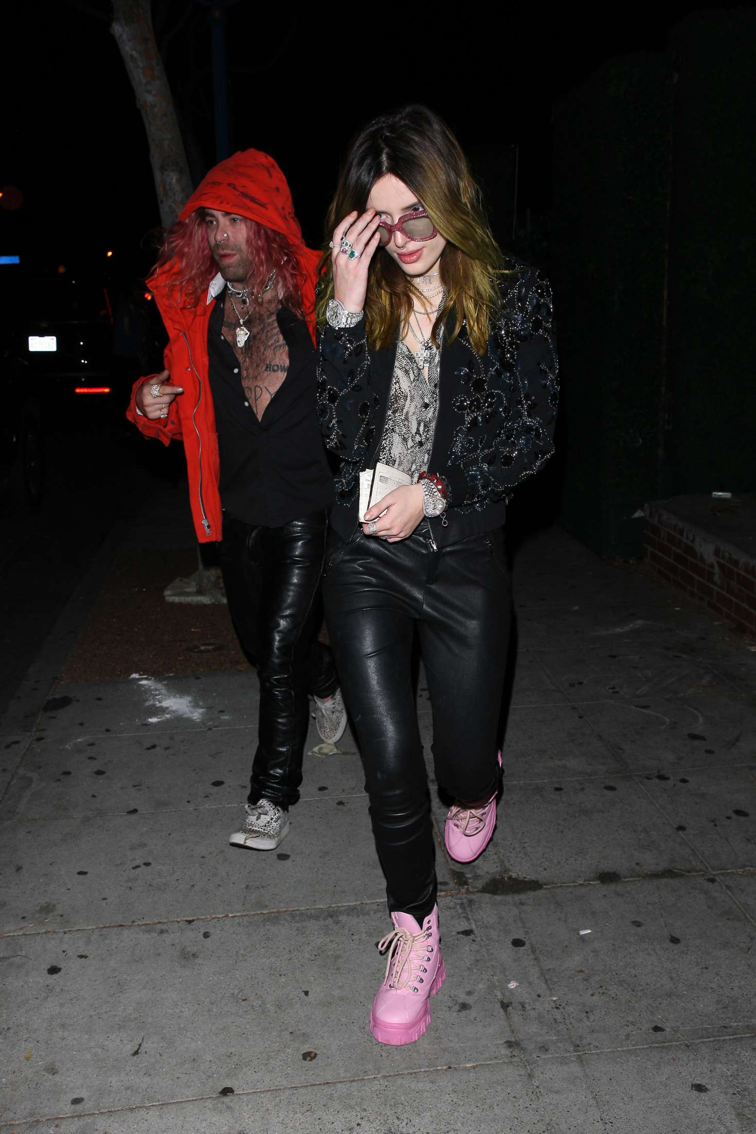Bella Thorne â€“ Arrives at Delilah nightclub in West Hollywood