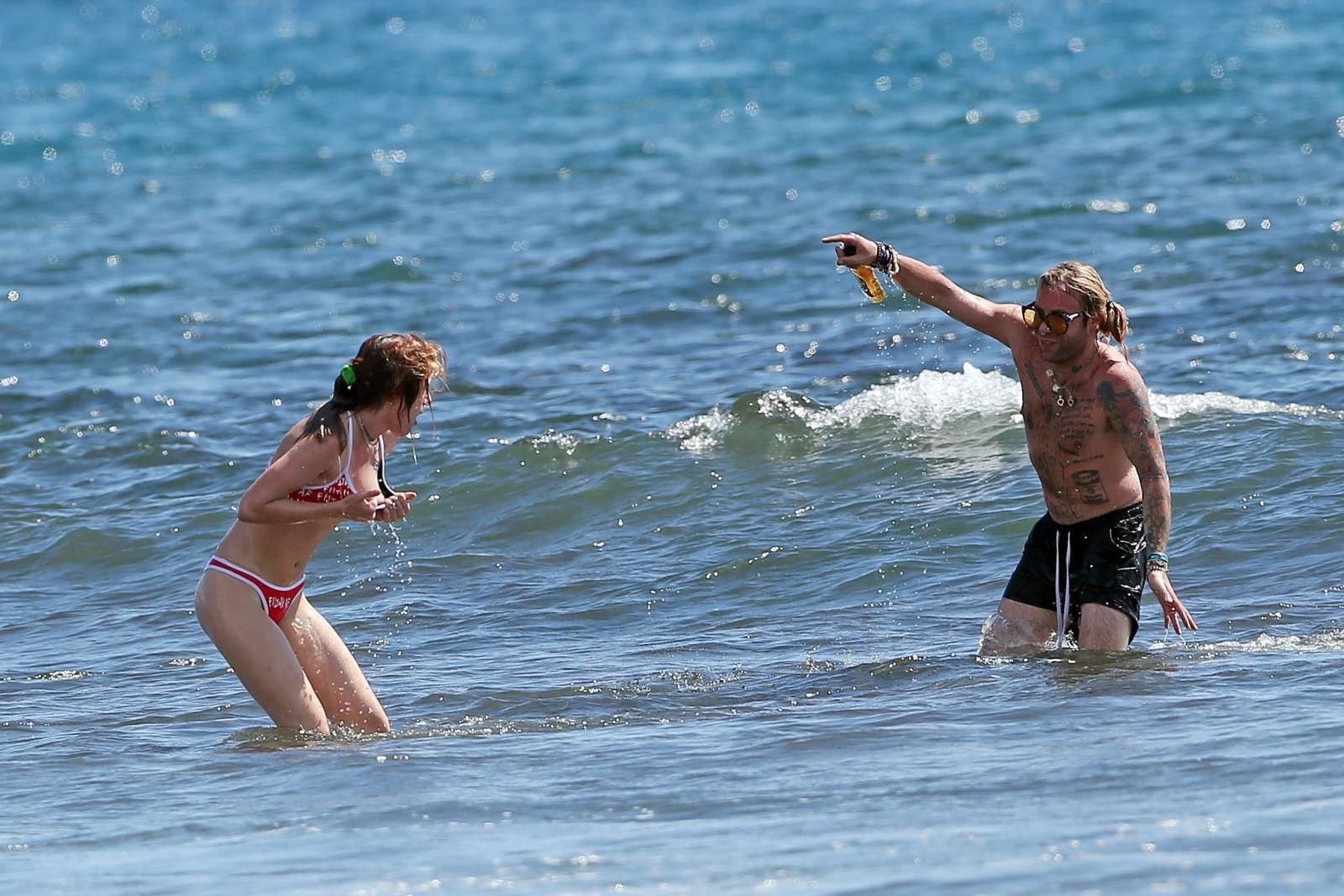 Bella Thorne in Bikini on the beach in Hawaii