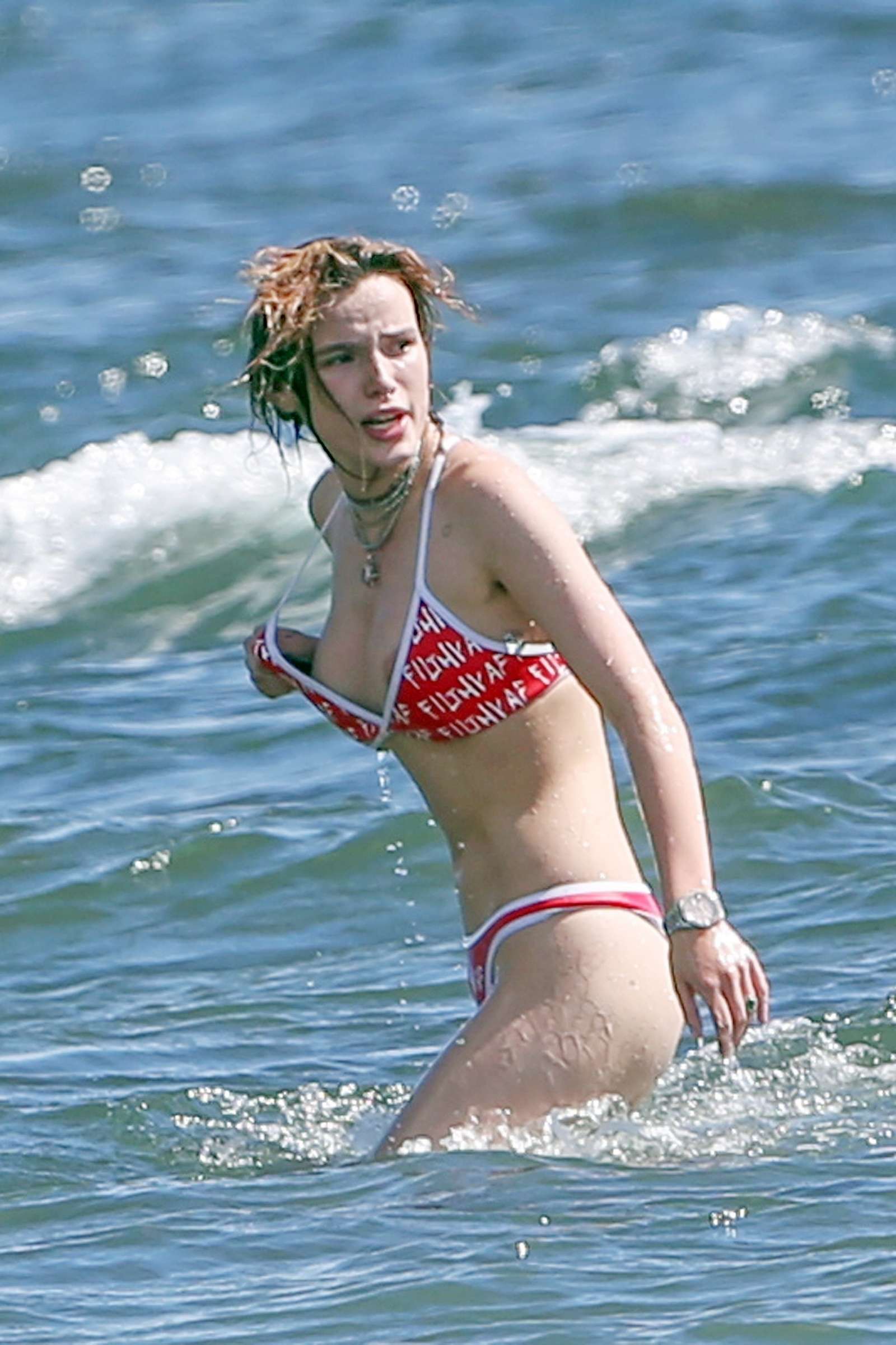 Bella Thorne in Bikini on the beach in Hawaii