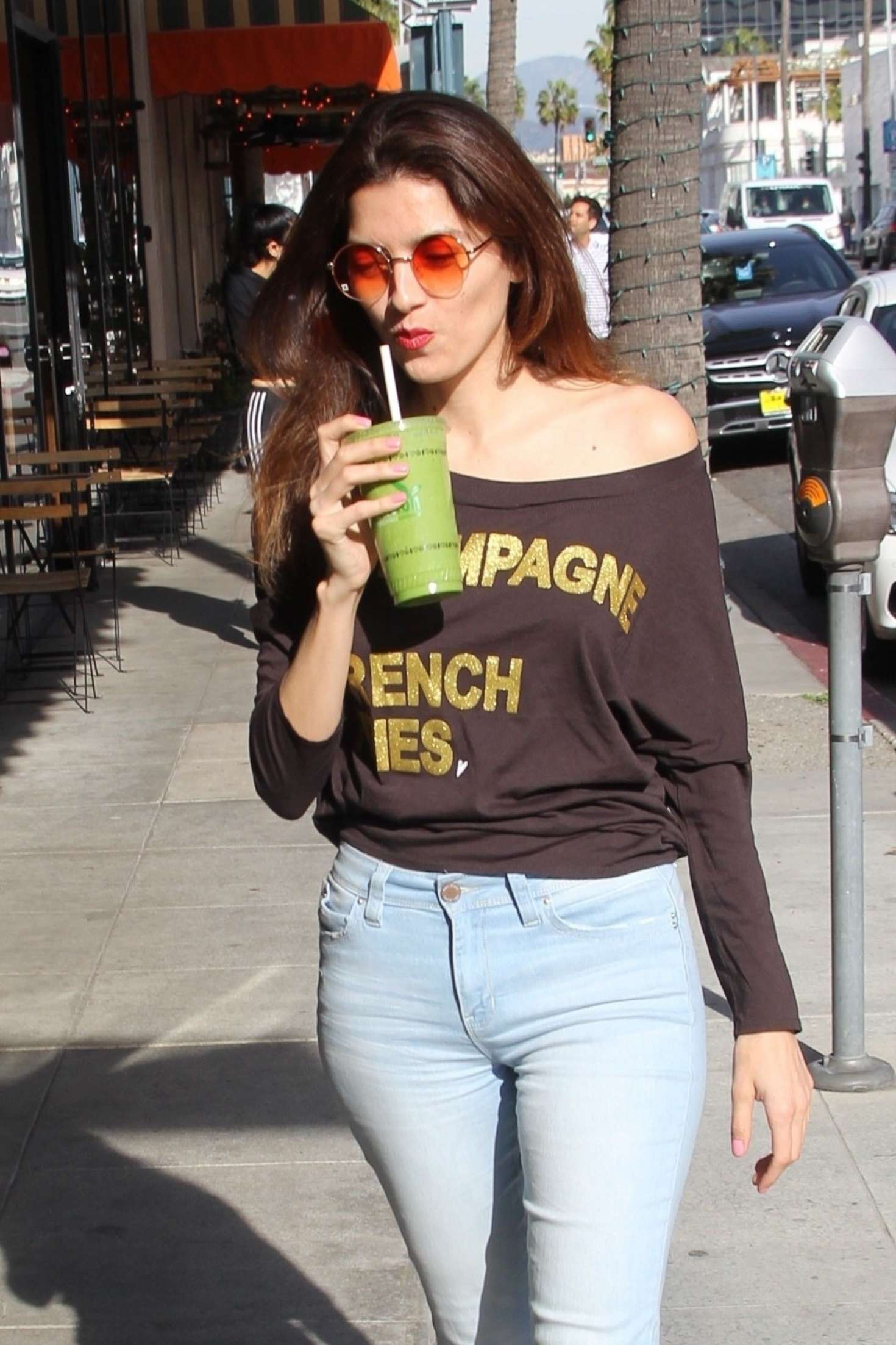 Blanca Blanco in Tight Jeans â€“ Out in Los Angeles