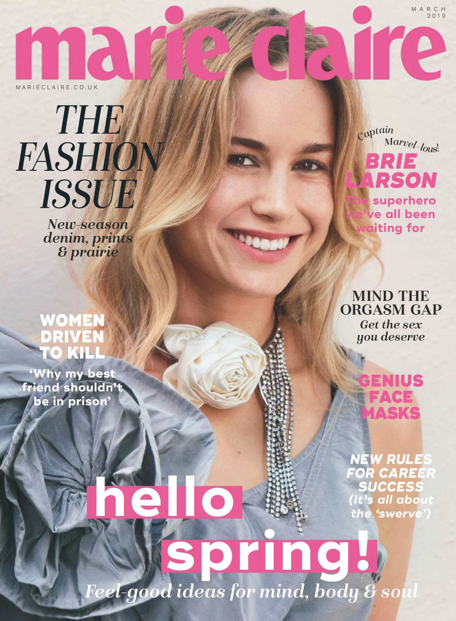 Brie Larson â€“ Marie Claire UK Magazine (March 2019)