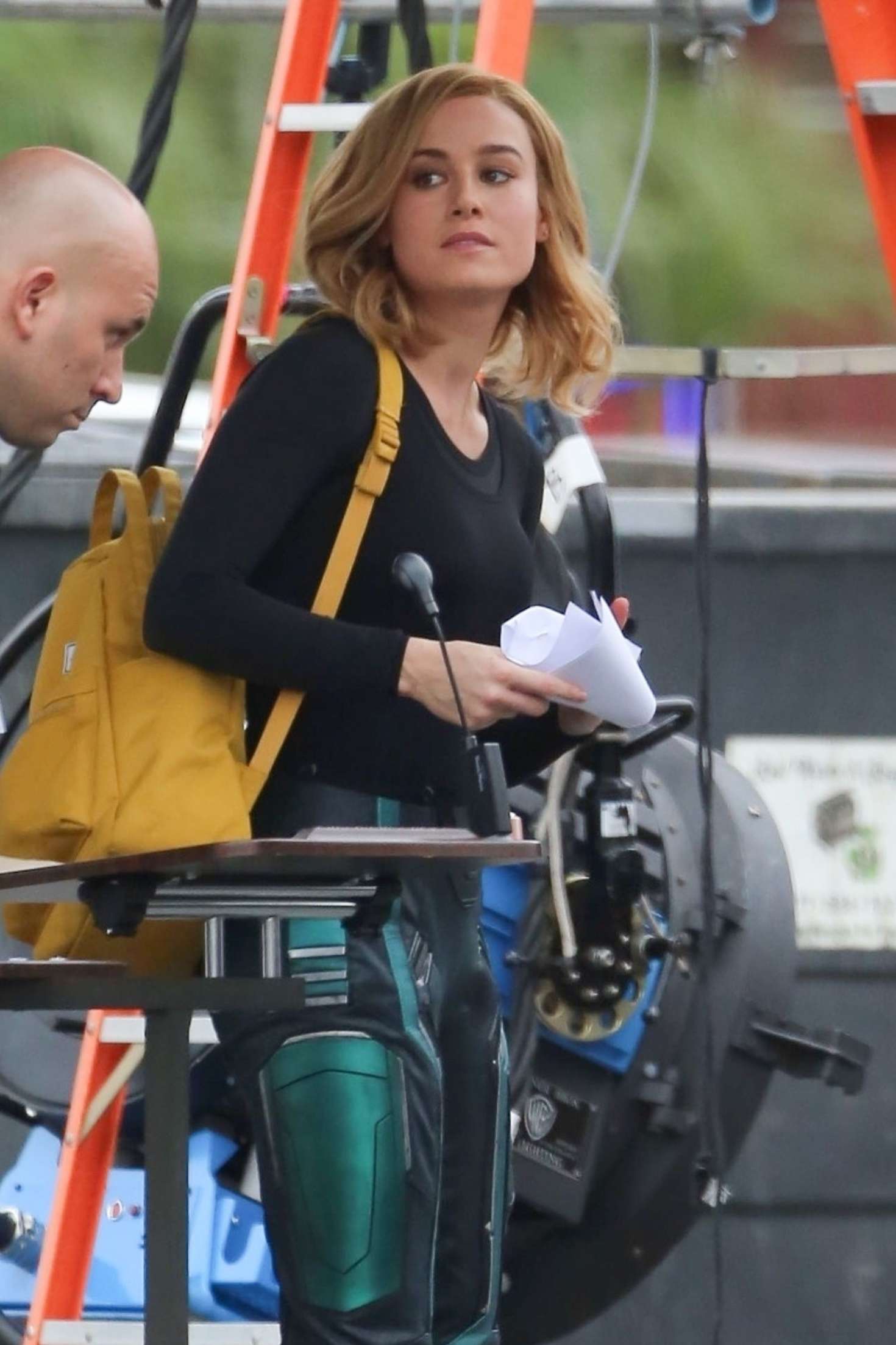 Brie Larson â€“ On the set of â€˜Captain Marvelâ€™ in LA