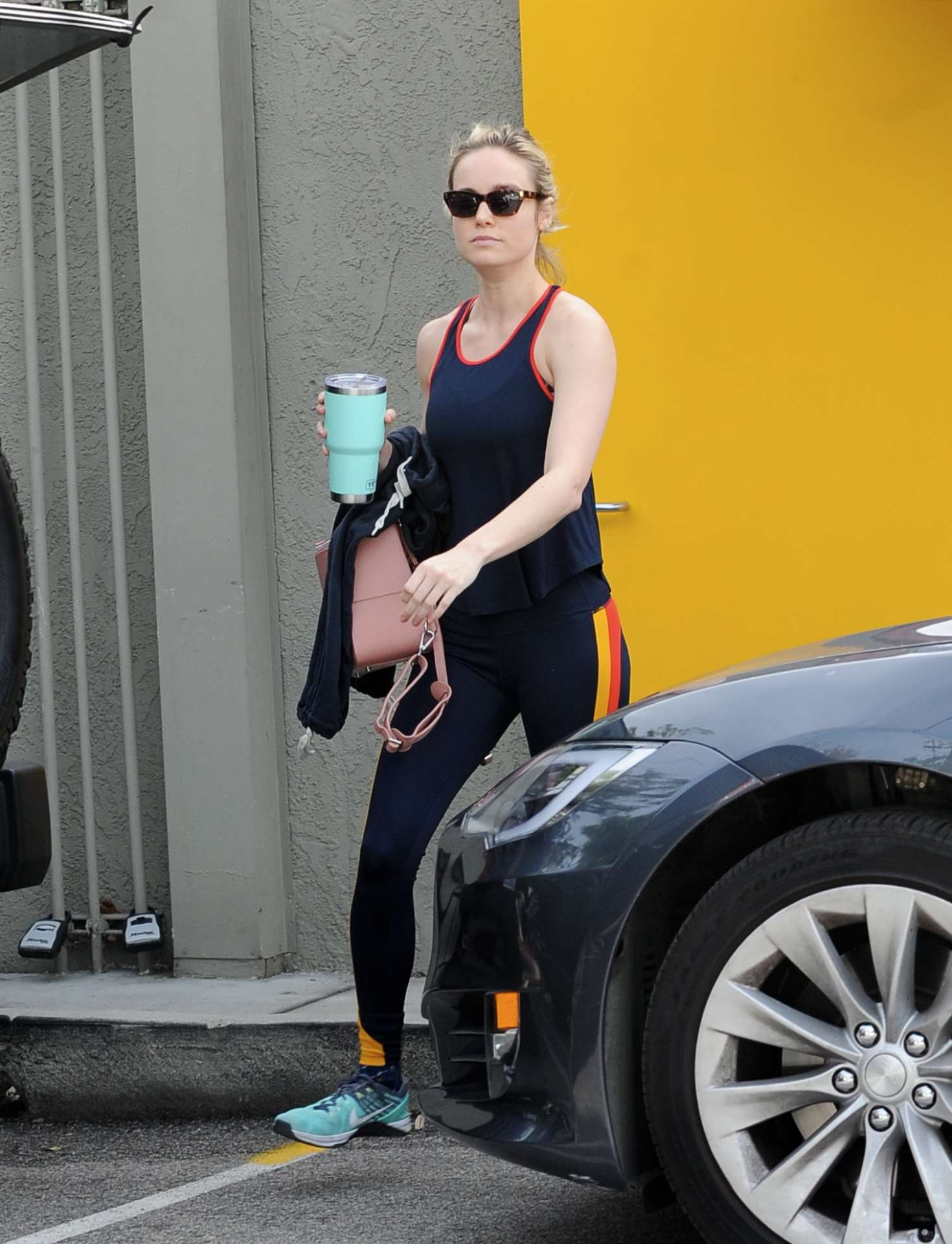 Brie Larson â€“ Work out at the gym in Los Angeles