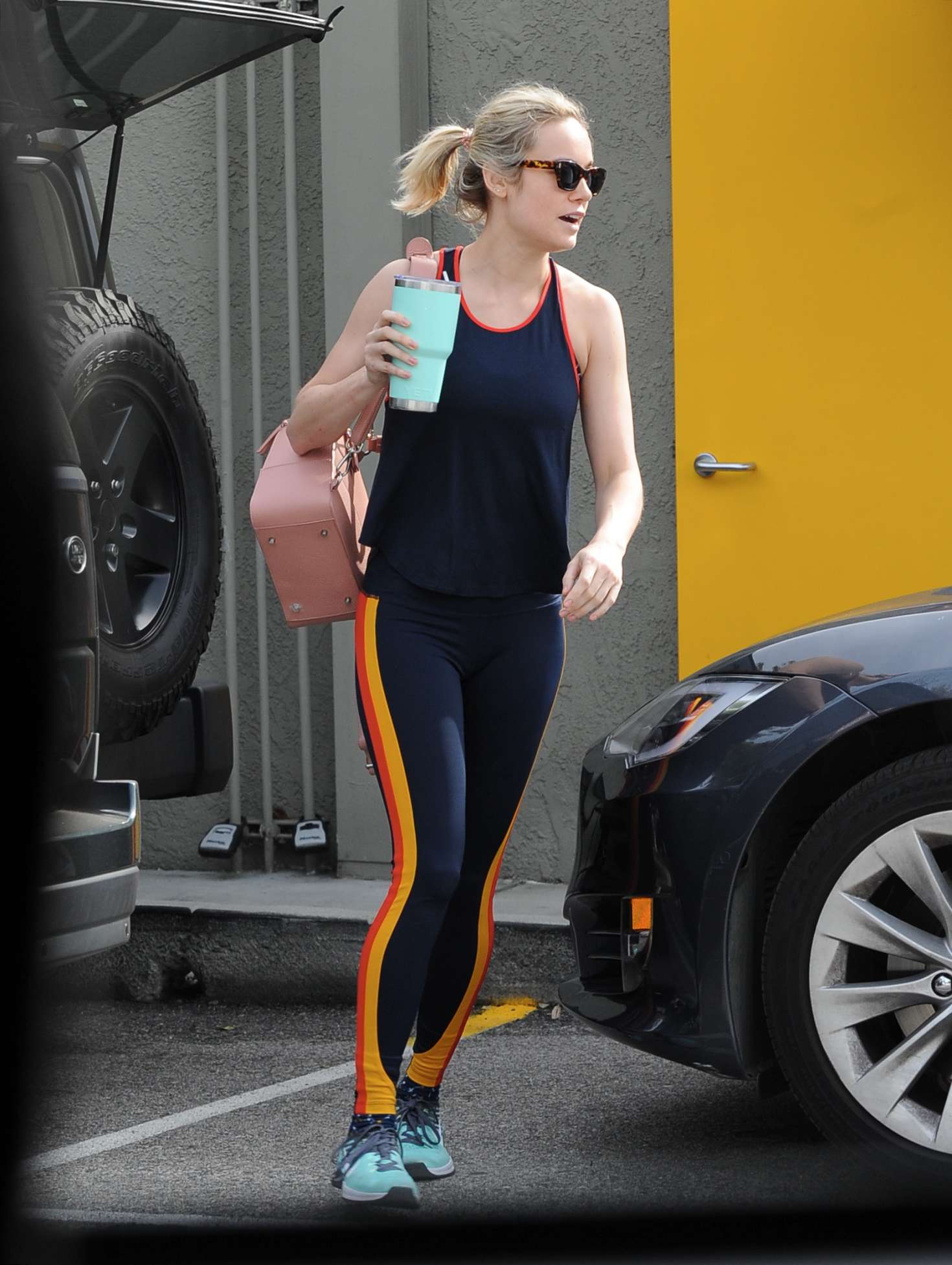 Brie Larson â€“ Work out at the gym in Los Angeles