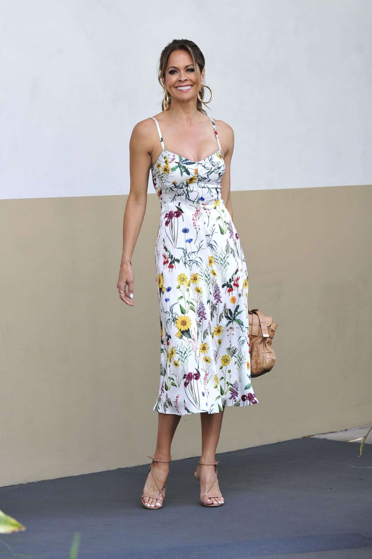 Brooke Burke â€“ Cute in long summer dress in Beverly Hills