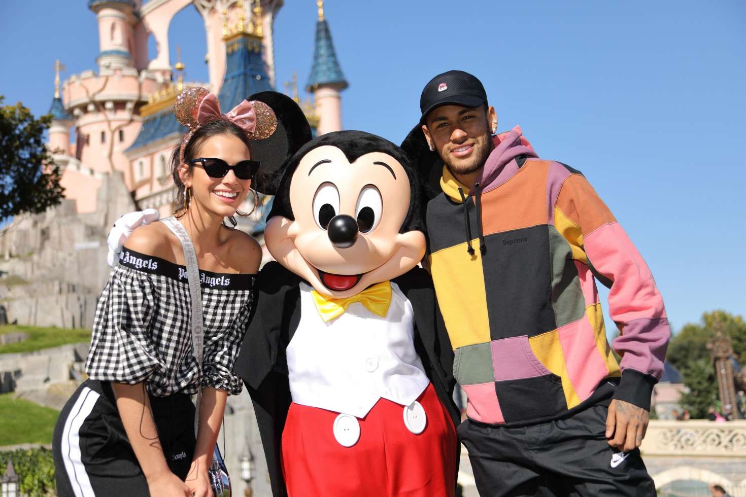 Bruna Marquezine and Neymar at Disneyland in Paris