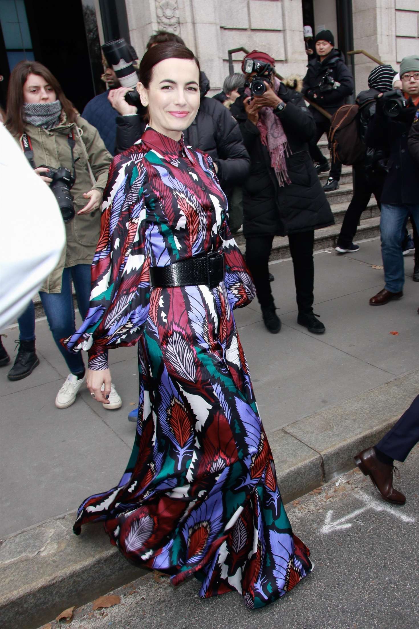 Camilla Belle â€“ Outside Carolina Herrera Fashion Show in NYC