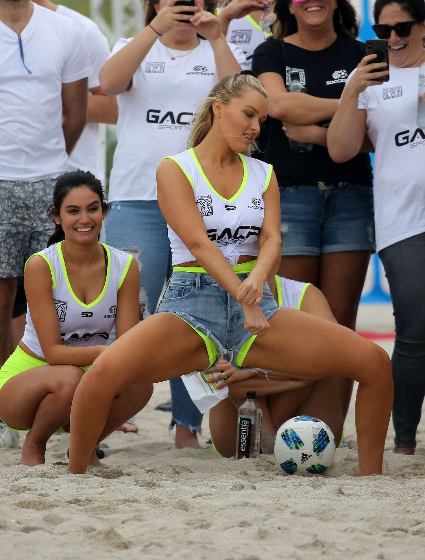 Camille Kostek â€“ Sports Illustrated Swimsuit Celebrity Beach Soccer Match in Miami