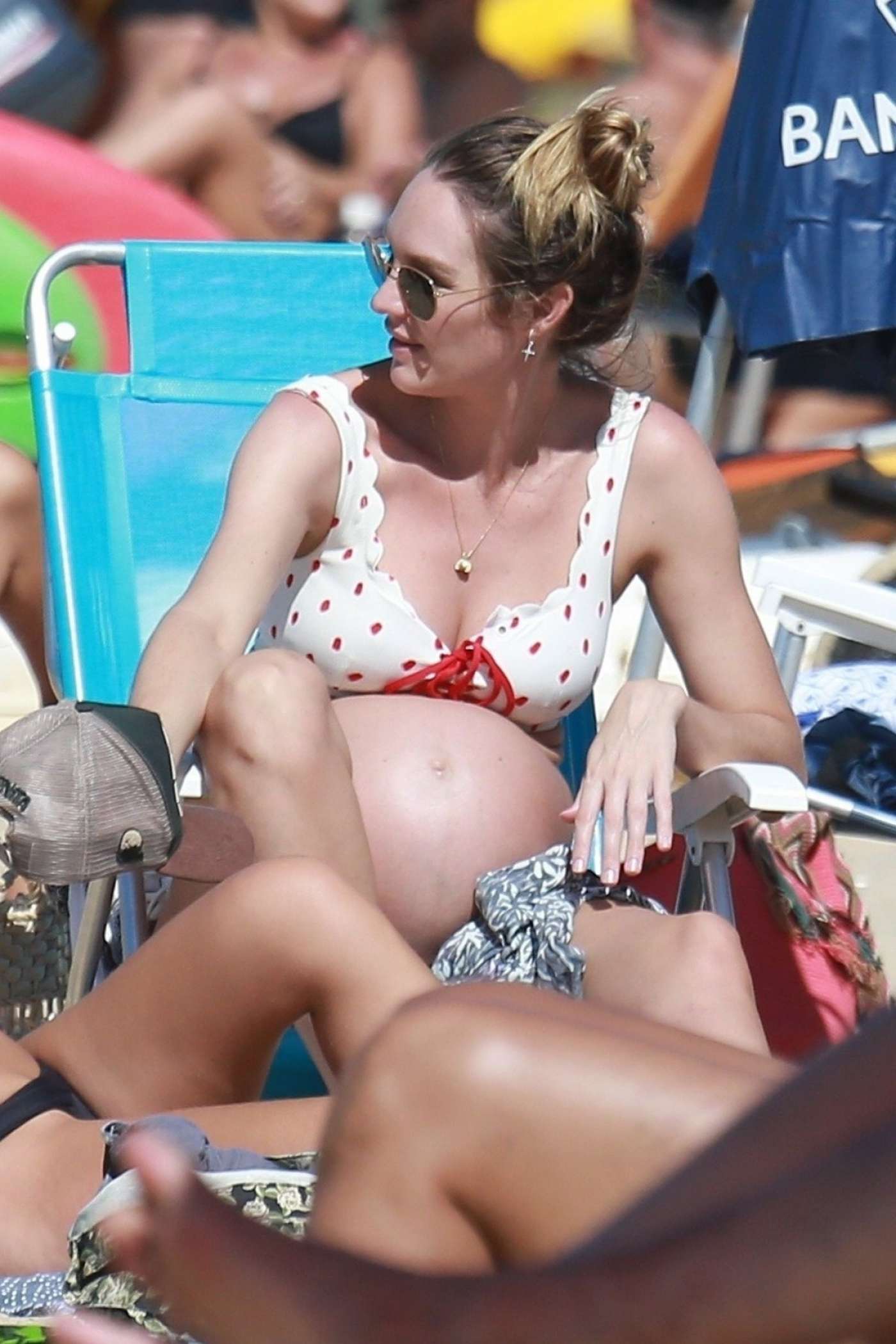 Candice Swanepoel â€“ In a bikini at A Beach In Espirito Santo