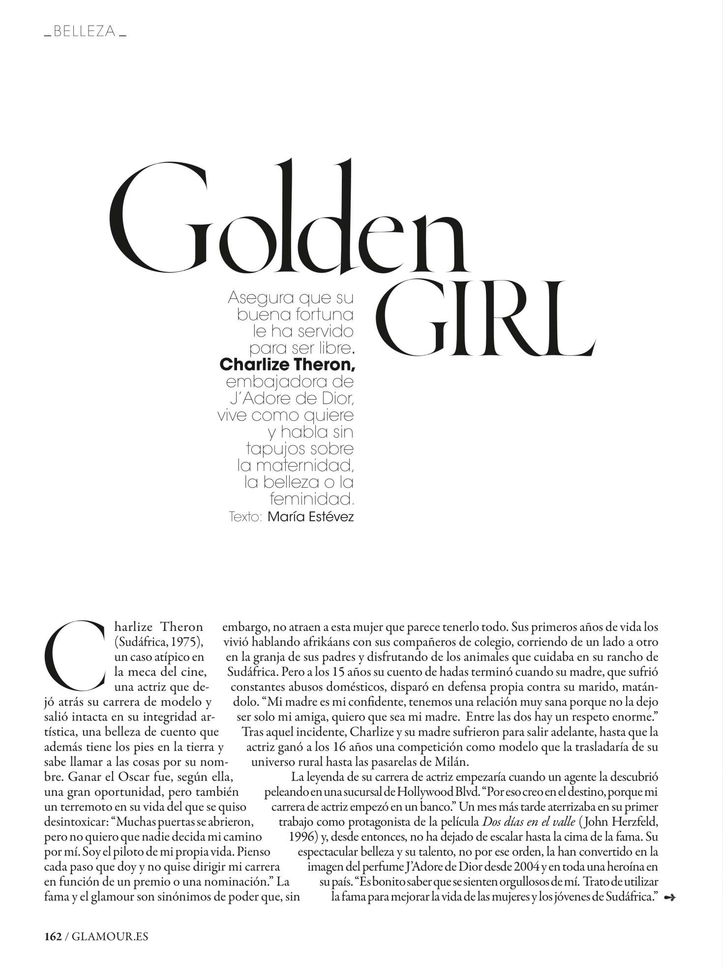 Charlize Theron â€“ Glamour Spain Magazine (December 2018)