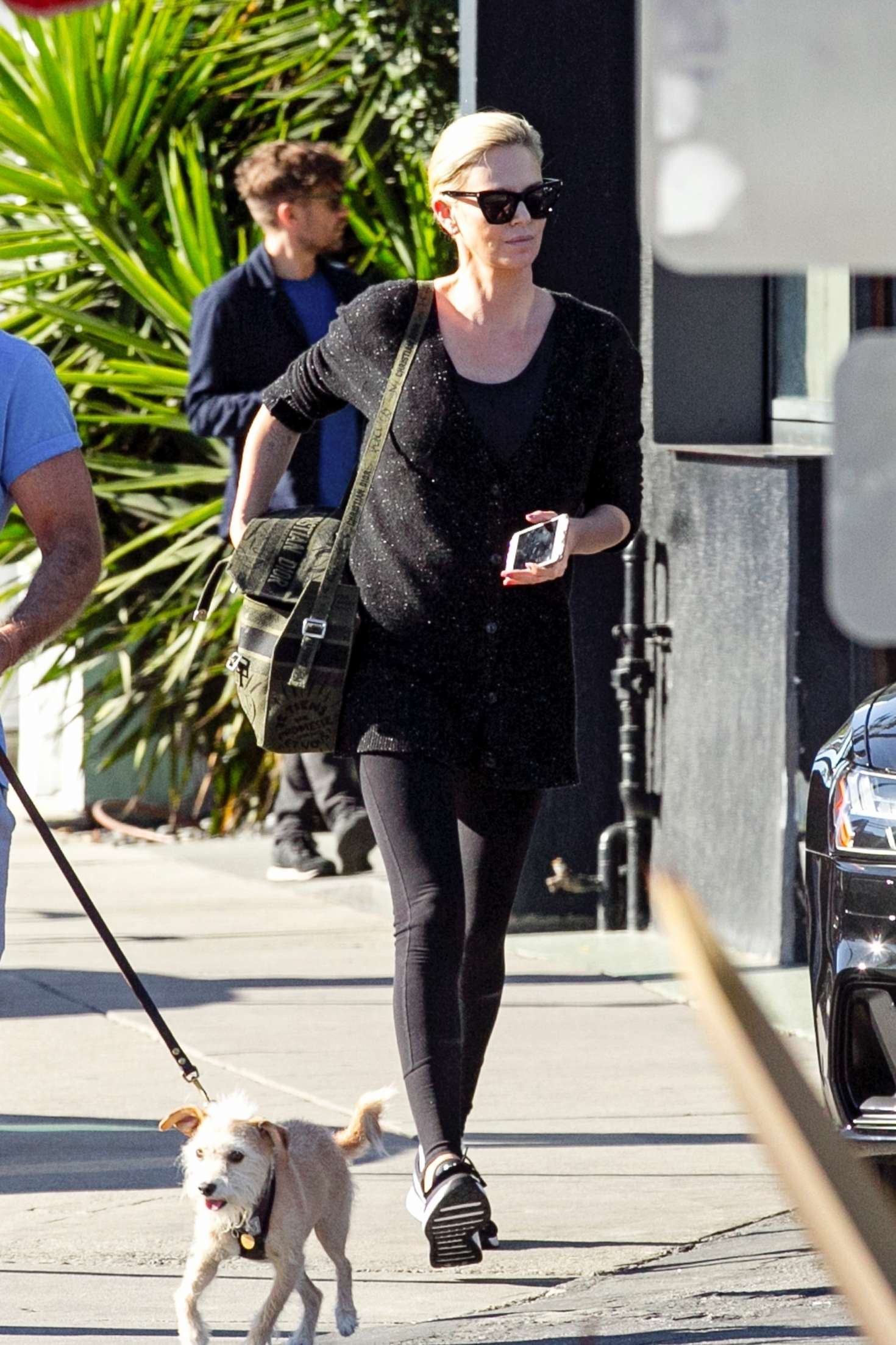 Charlize Theron in Leggings â€“ Out in Los Angeles