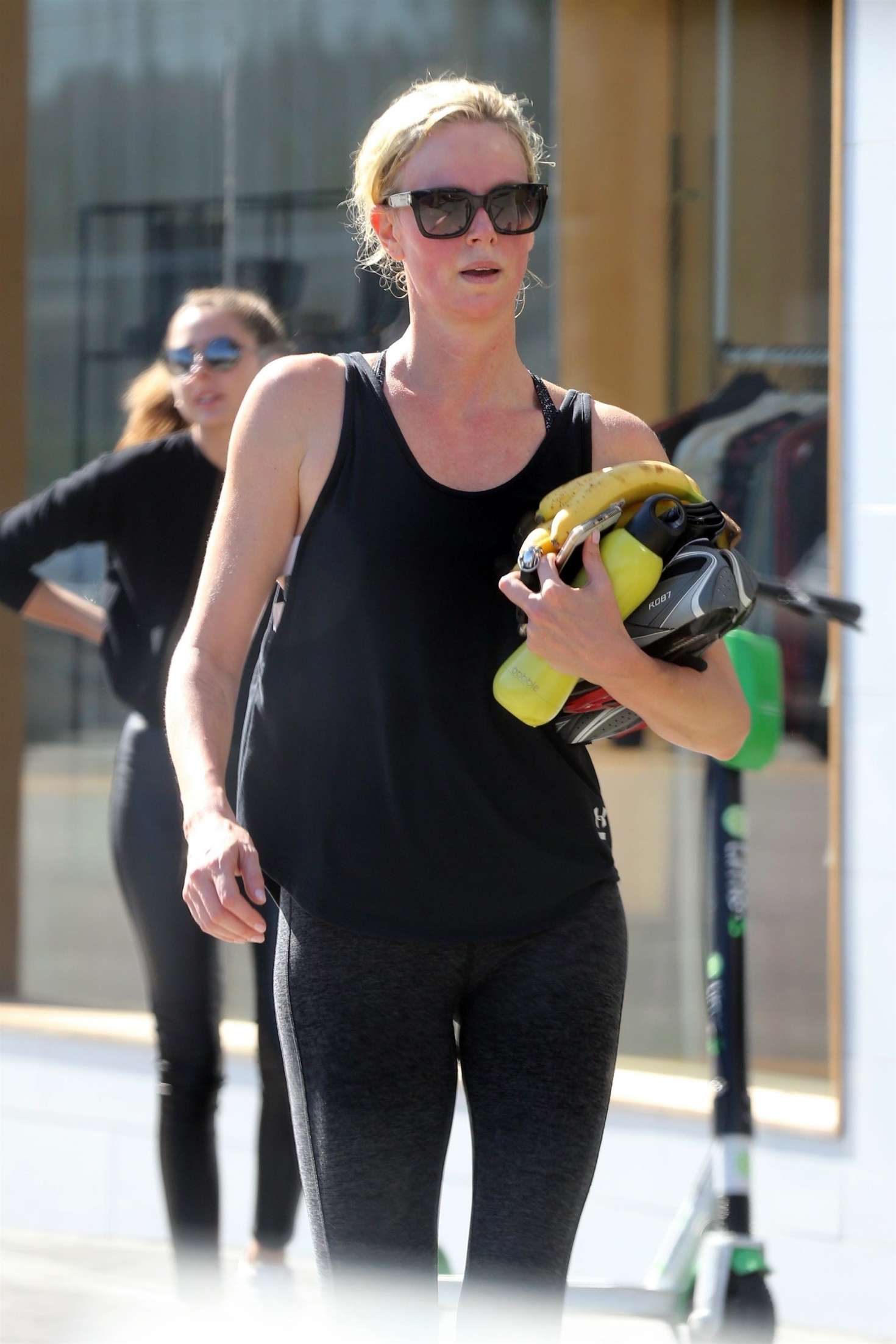 Charlize Theron â€“ Outside SoulCycle in Los Angeles