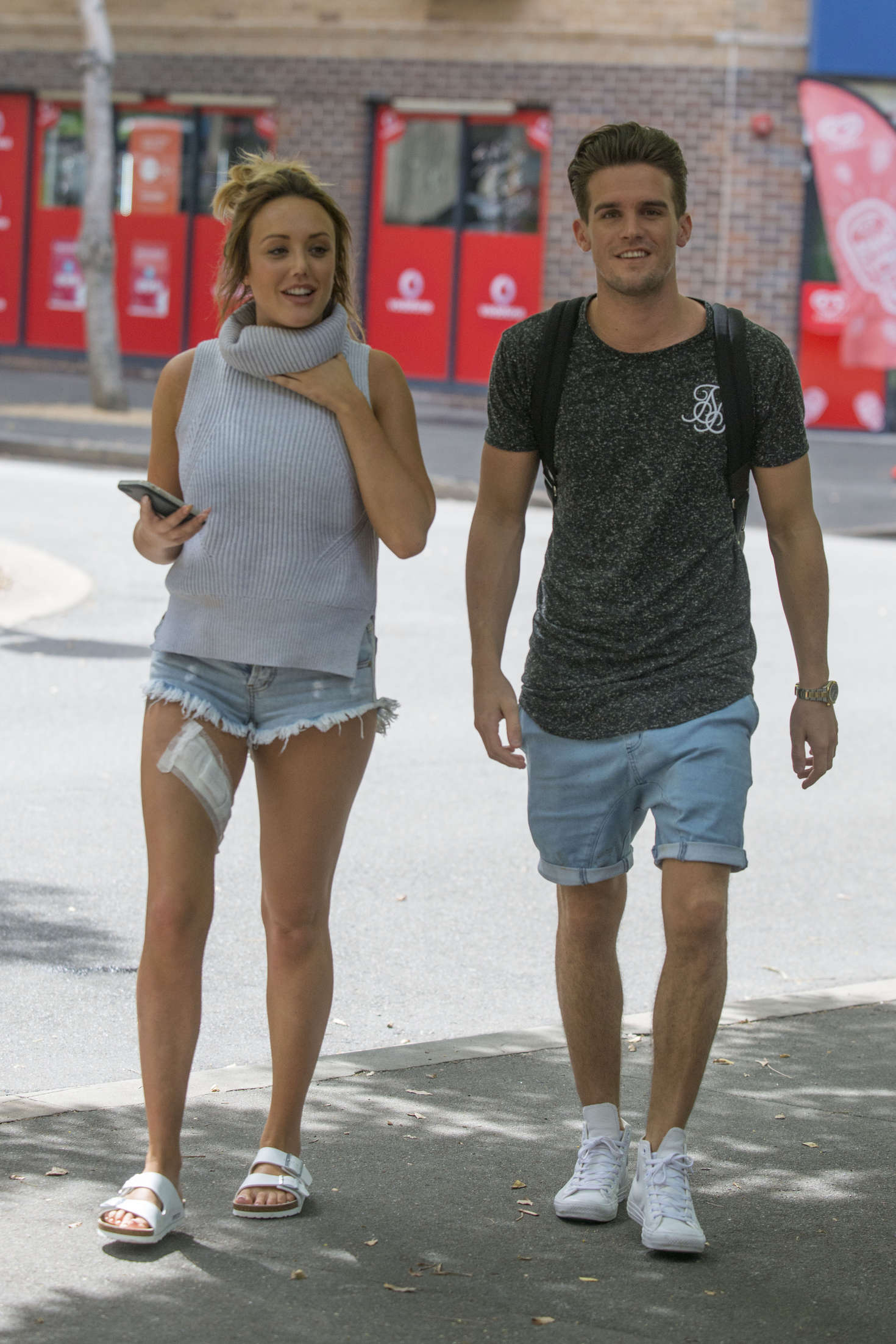 Charlotte Crosby in Jeans Short out in Sydney