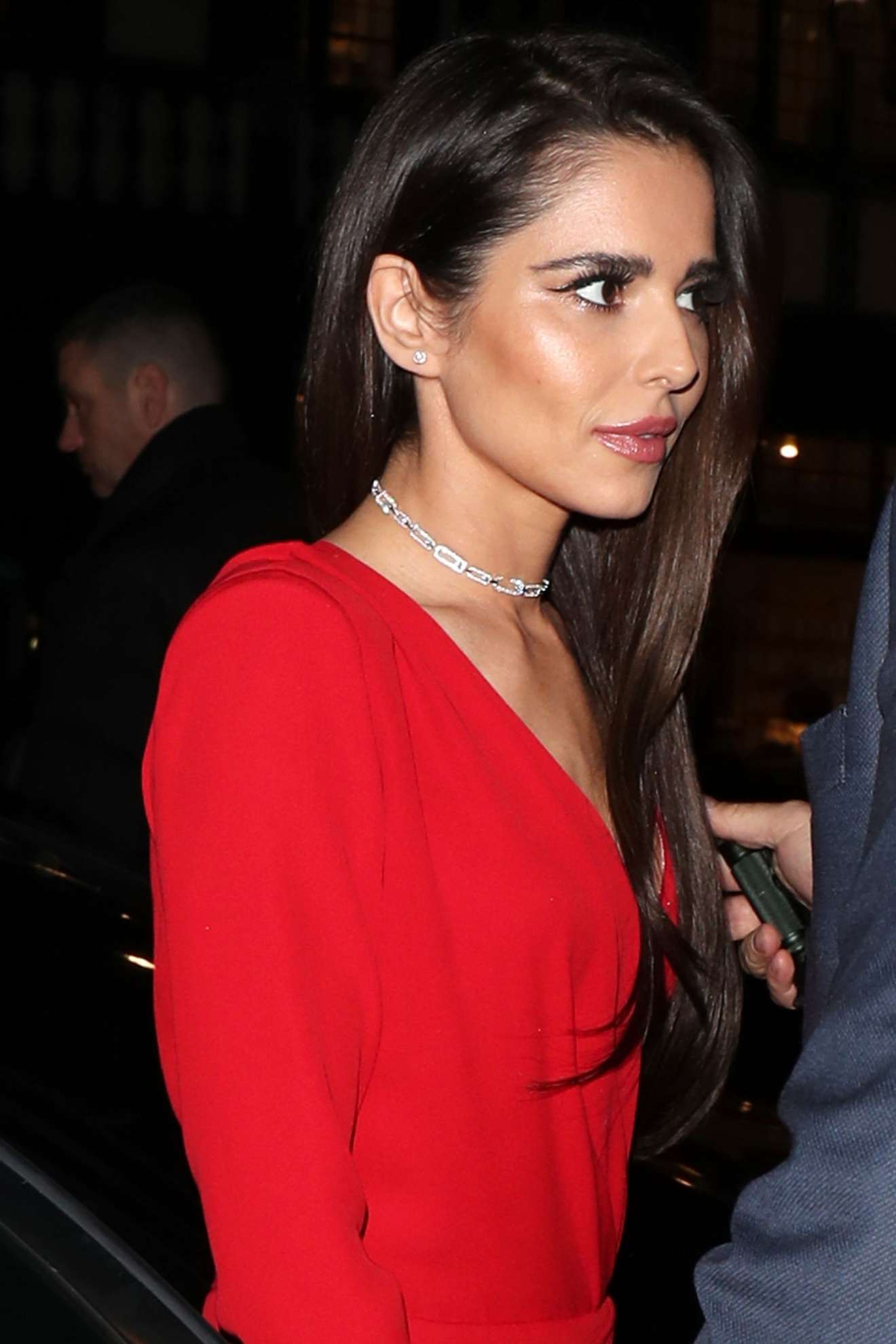 Cheryl â€“ In a red dress outside the We Are Most Amused and Amazed Comedy Gala in London
