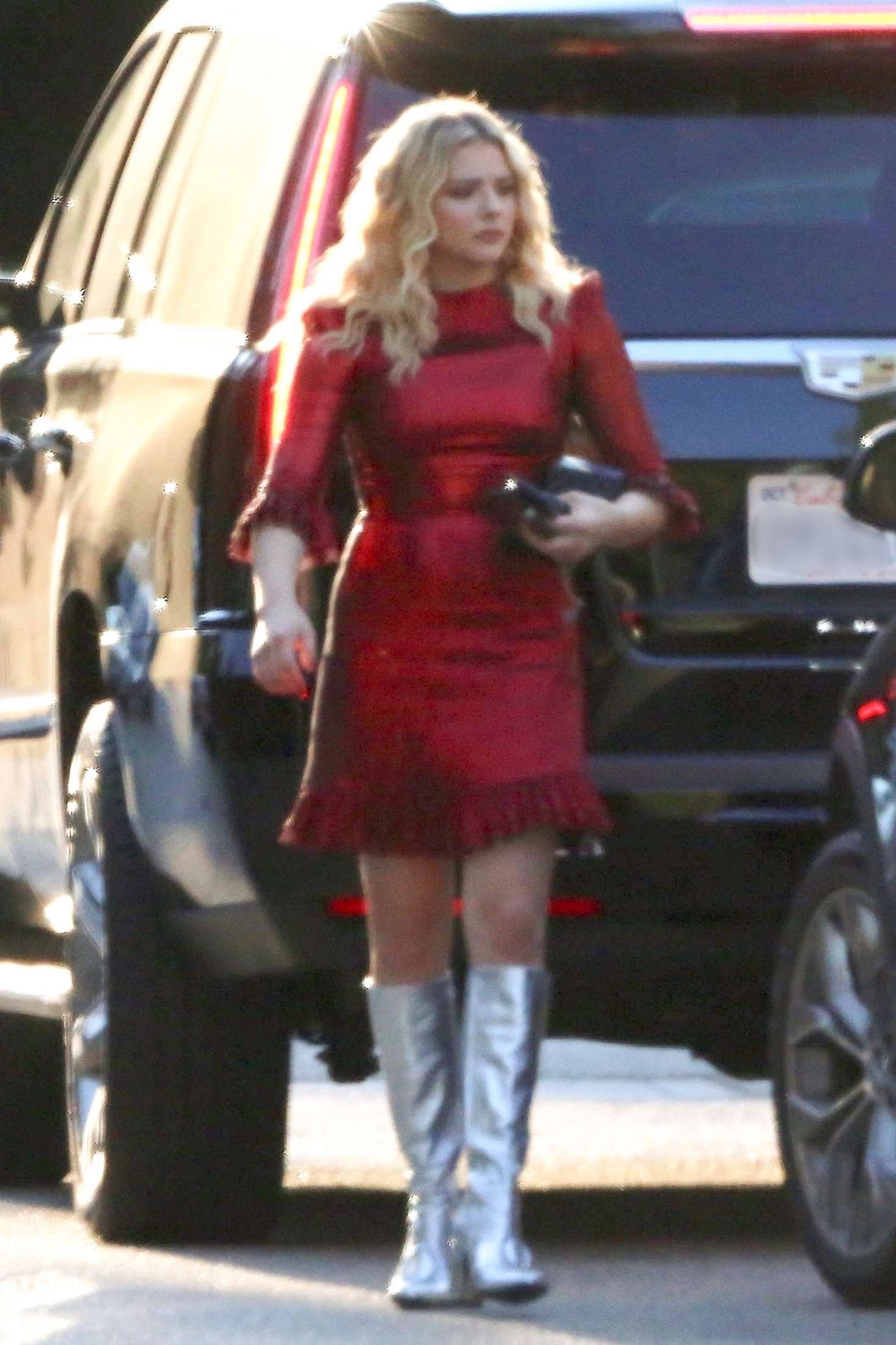 Chloe Moretz â€“ Arrived at the CBS showâ€™s studio in Los Angeles