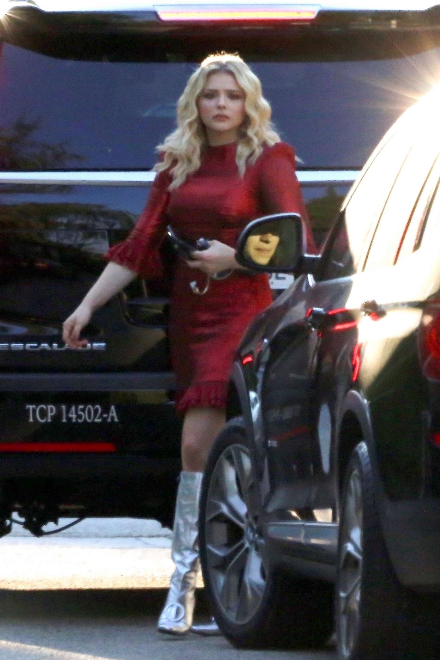Chloe Moretz â€“ Arrived at the CBS showâ€™s studio in Los Angeles