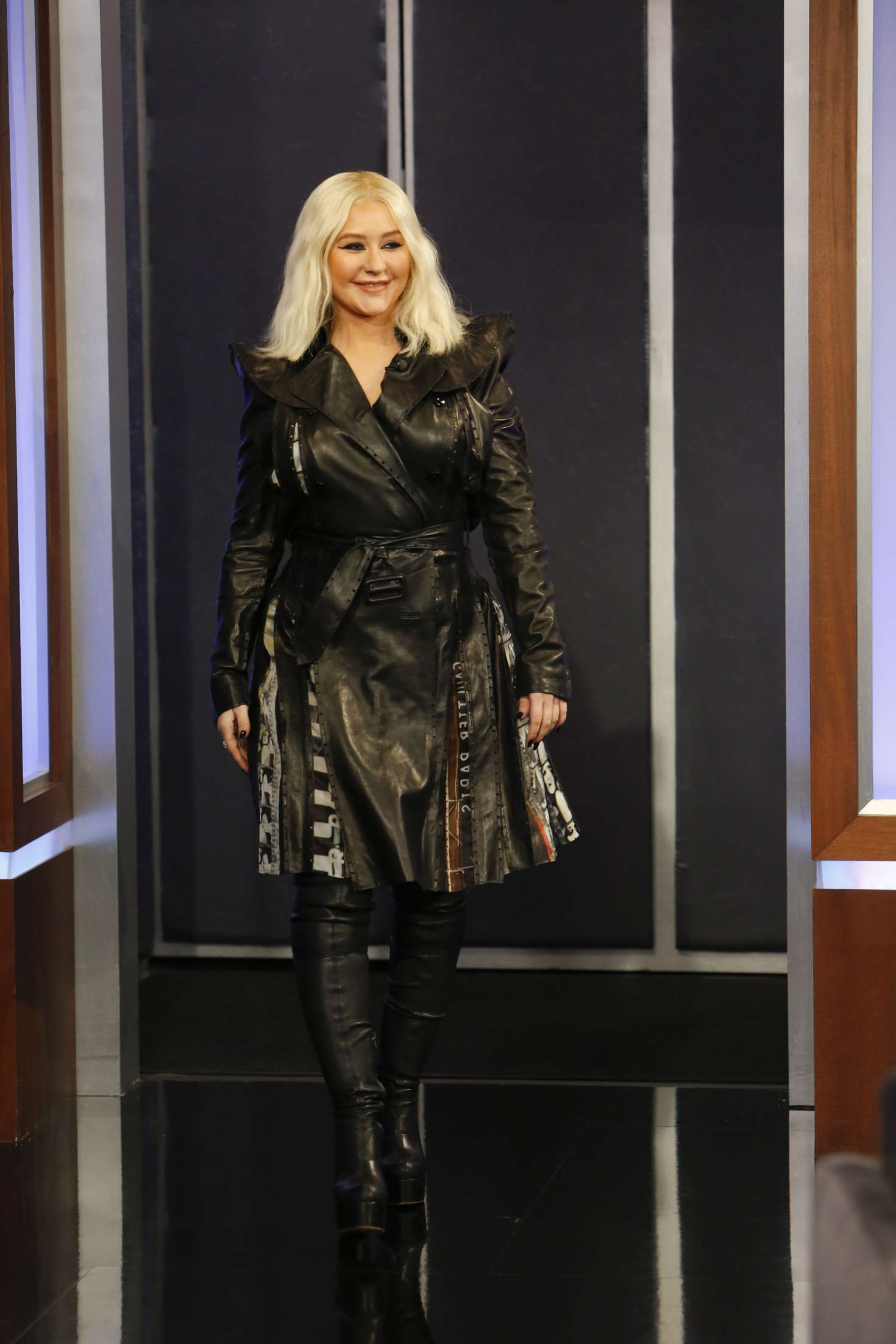 Christina Aguilera at Jimmy Kimmel Live! in Los Angeles