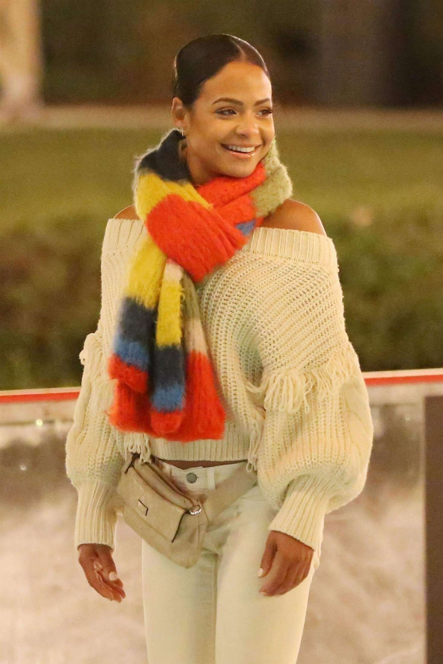 Christina Millian â€“ Ice skating at Larsa Pippens Party in Los Angeles