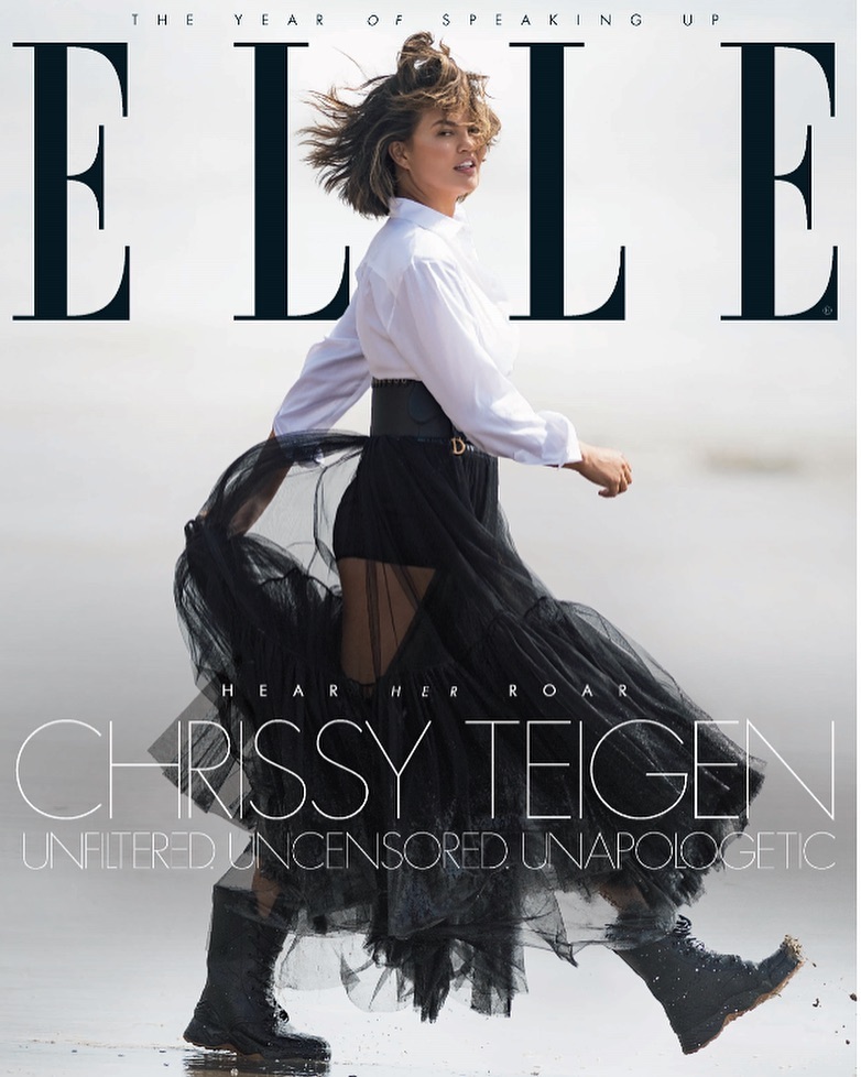Christine Teigen â€“ Elle Magazine (UK January issue)