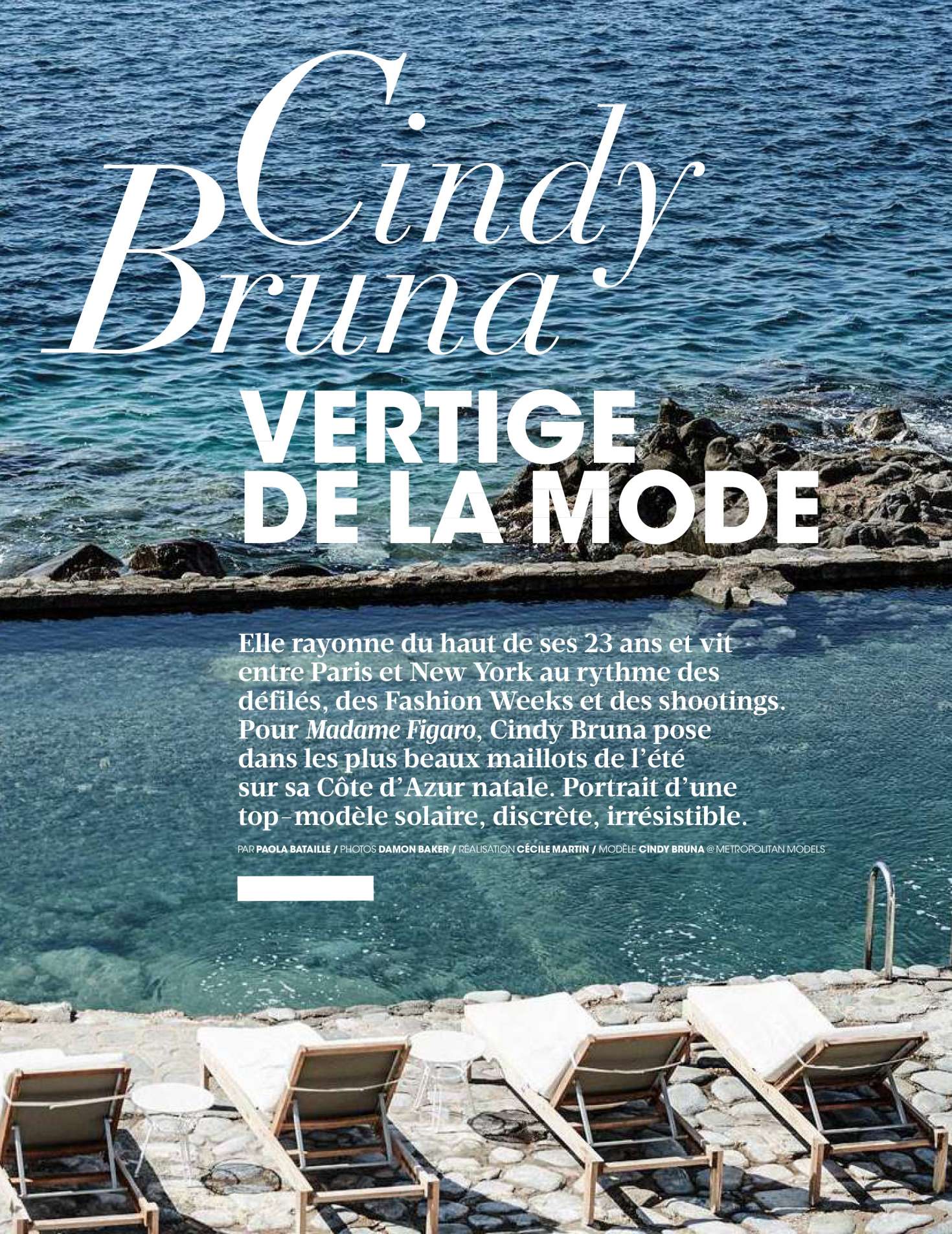 Cindy Bruna â€“ Madame Figaro Magazine (June 2018)