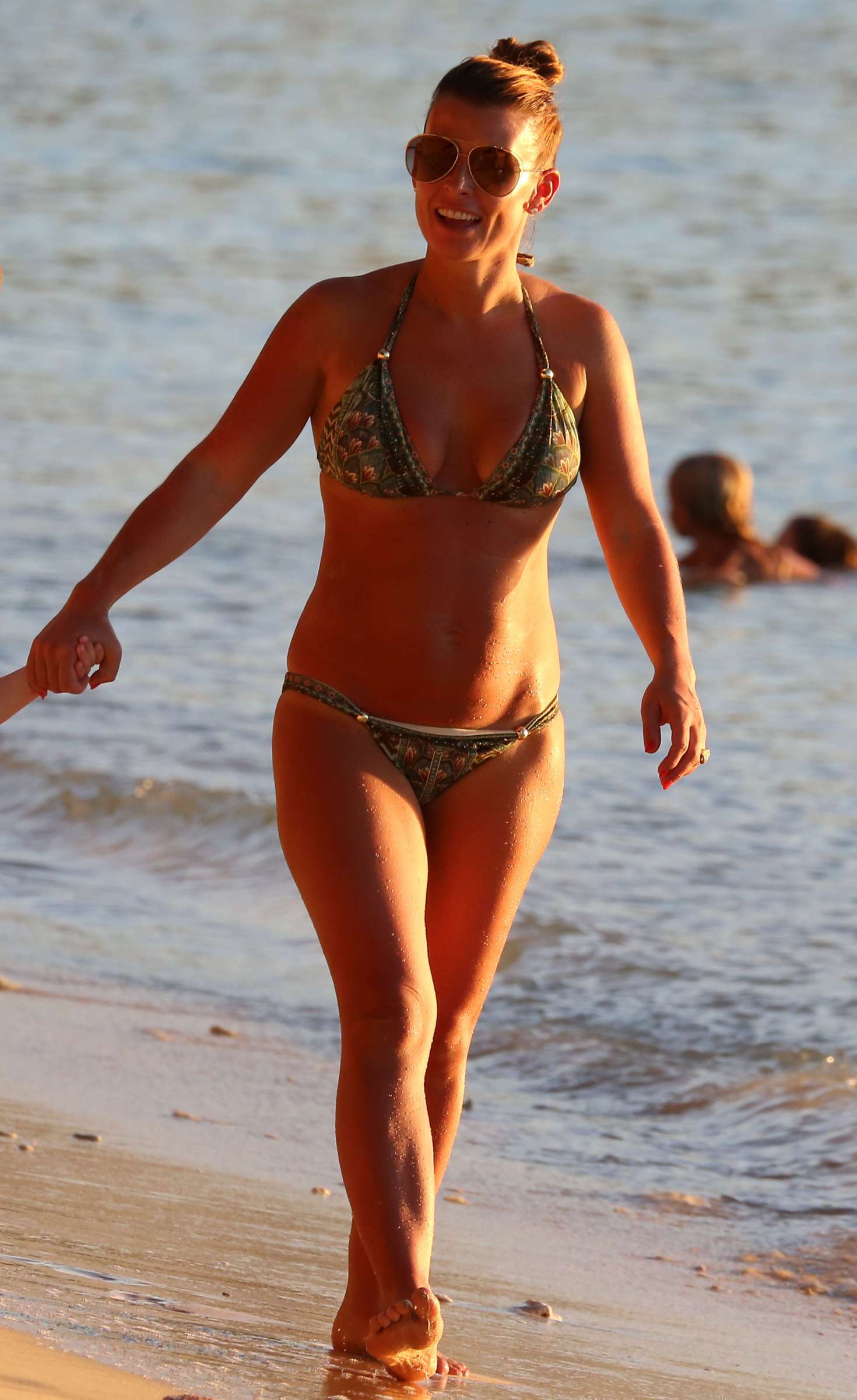 Coleen Rooney in Bikini on the beach in Barbados