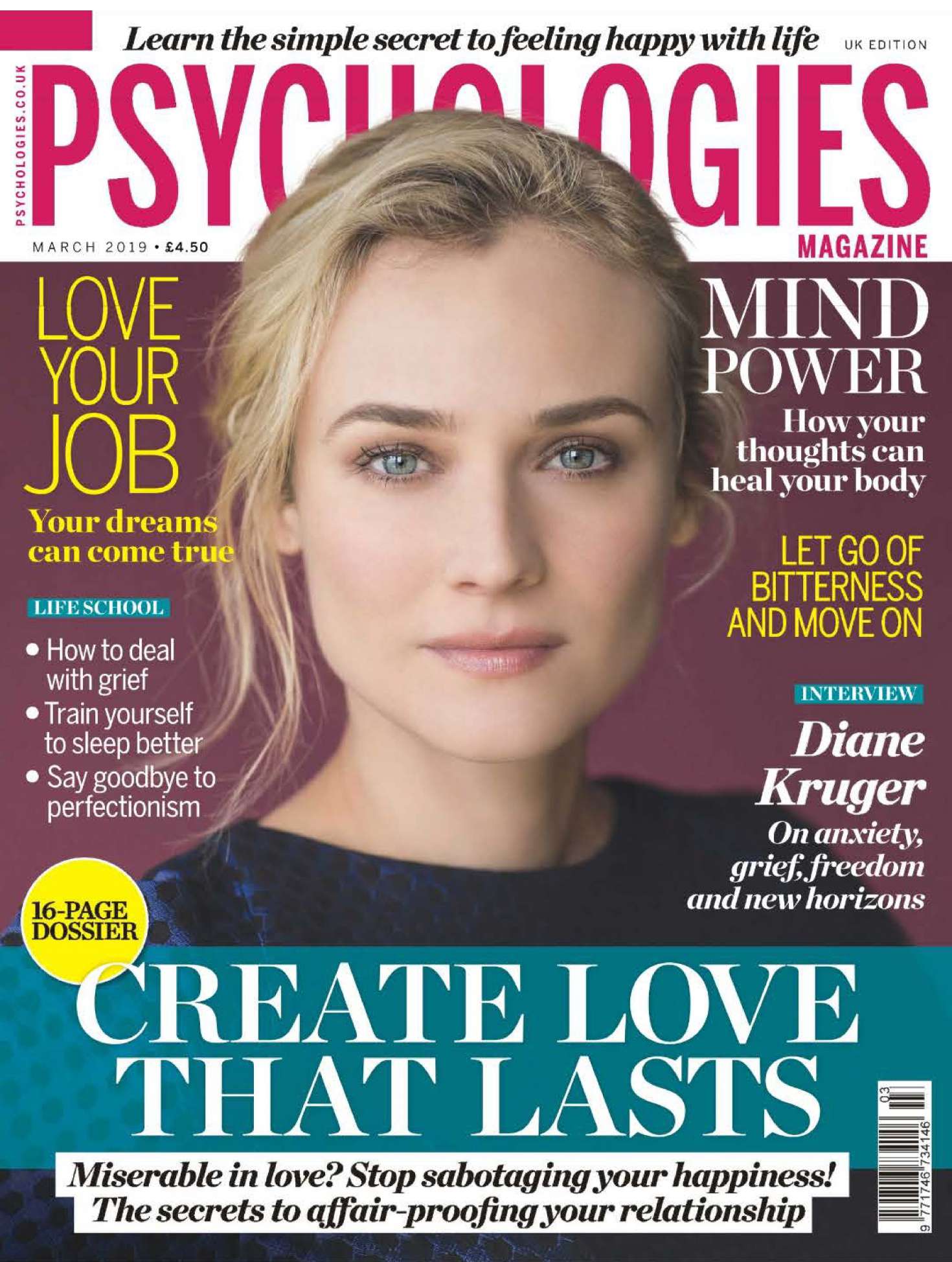 Diane Kruger â€“ Psychologies UK Magazine (March 2019)