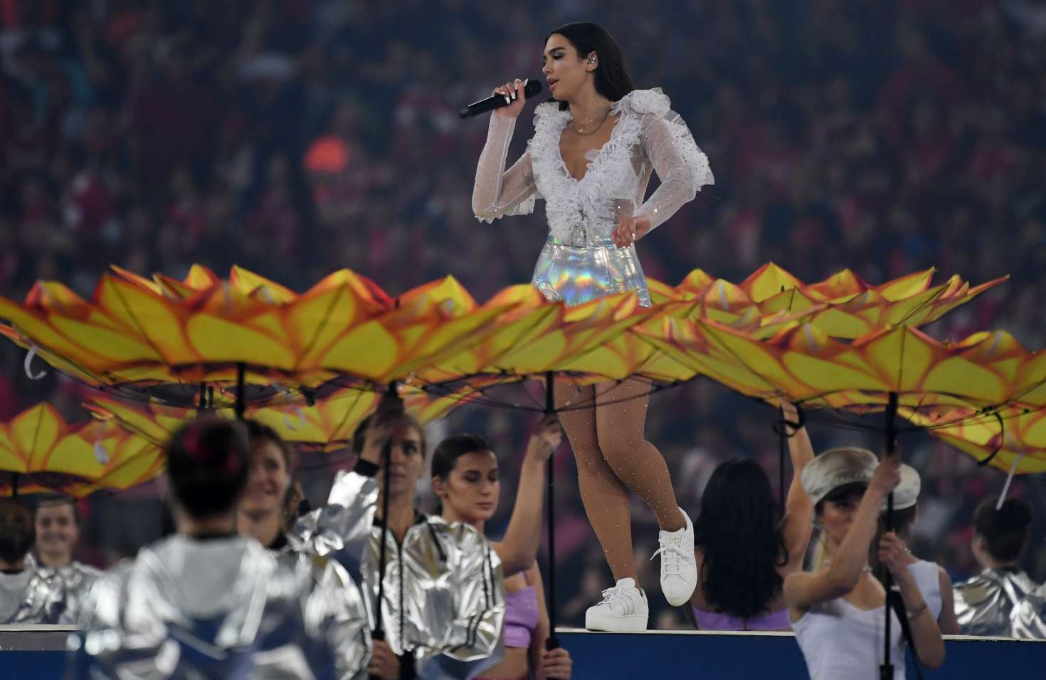 Dua Lipa â€“ Performing at the UEFA Champing League Final in Kiev