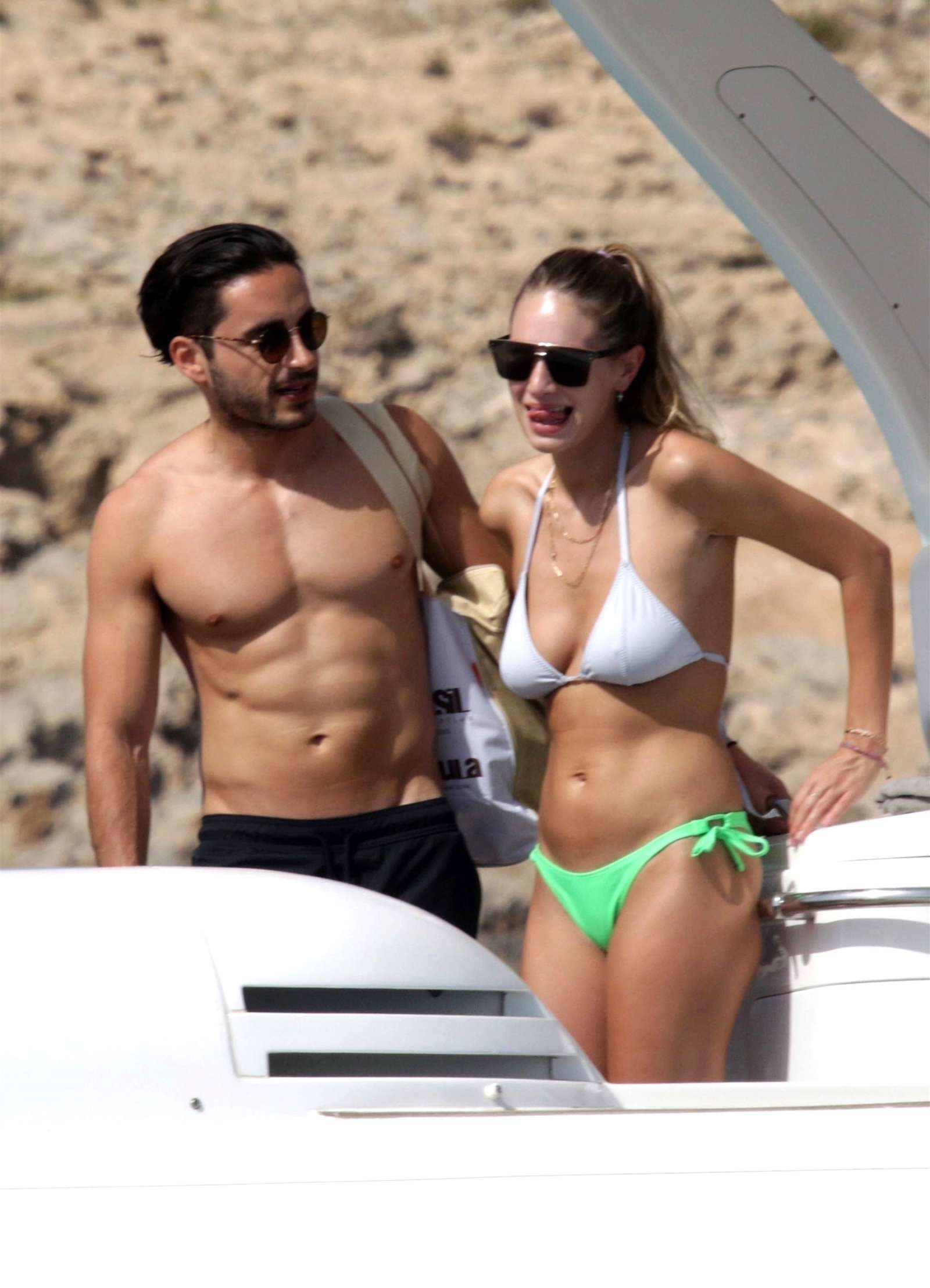 Dylan Penn in Bikini on holiday in Formentera