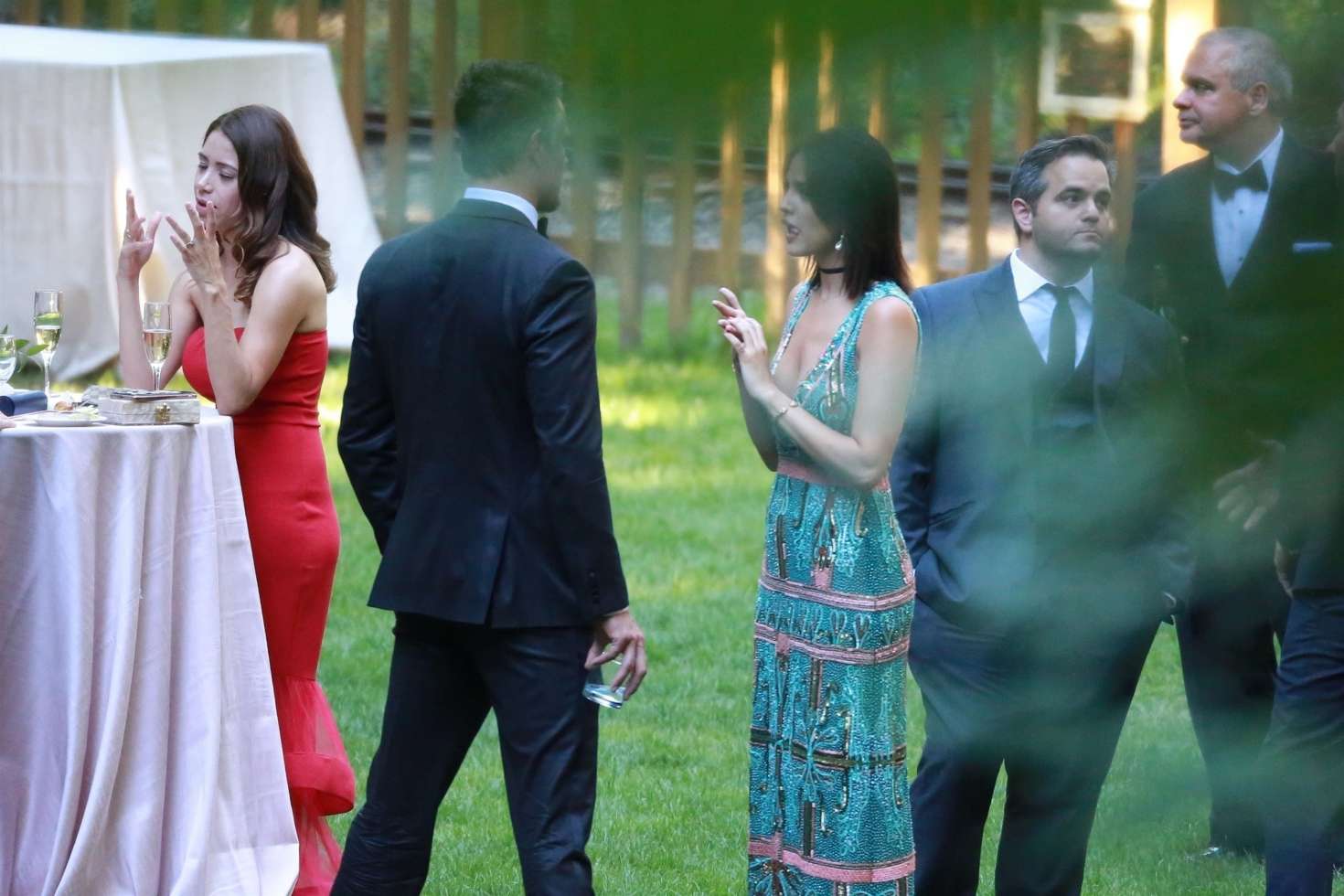 Eiza Gonzalez and Josh Duhamel at Ashley Greeneâ€™s Wedding in San Jose