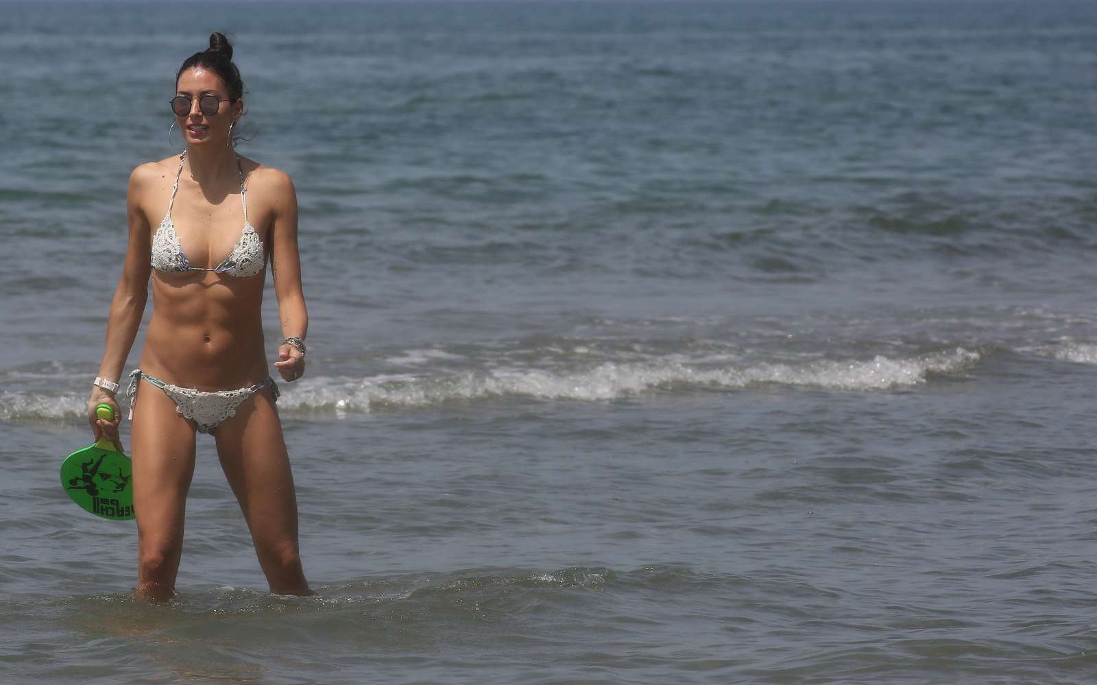 Elisabetta Gregoraci in Bikini at the Twiga Beach Club in Marina di Pietrasanta