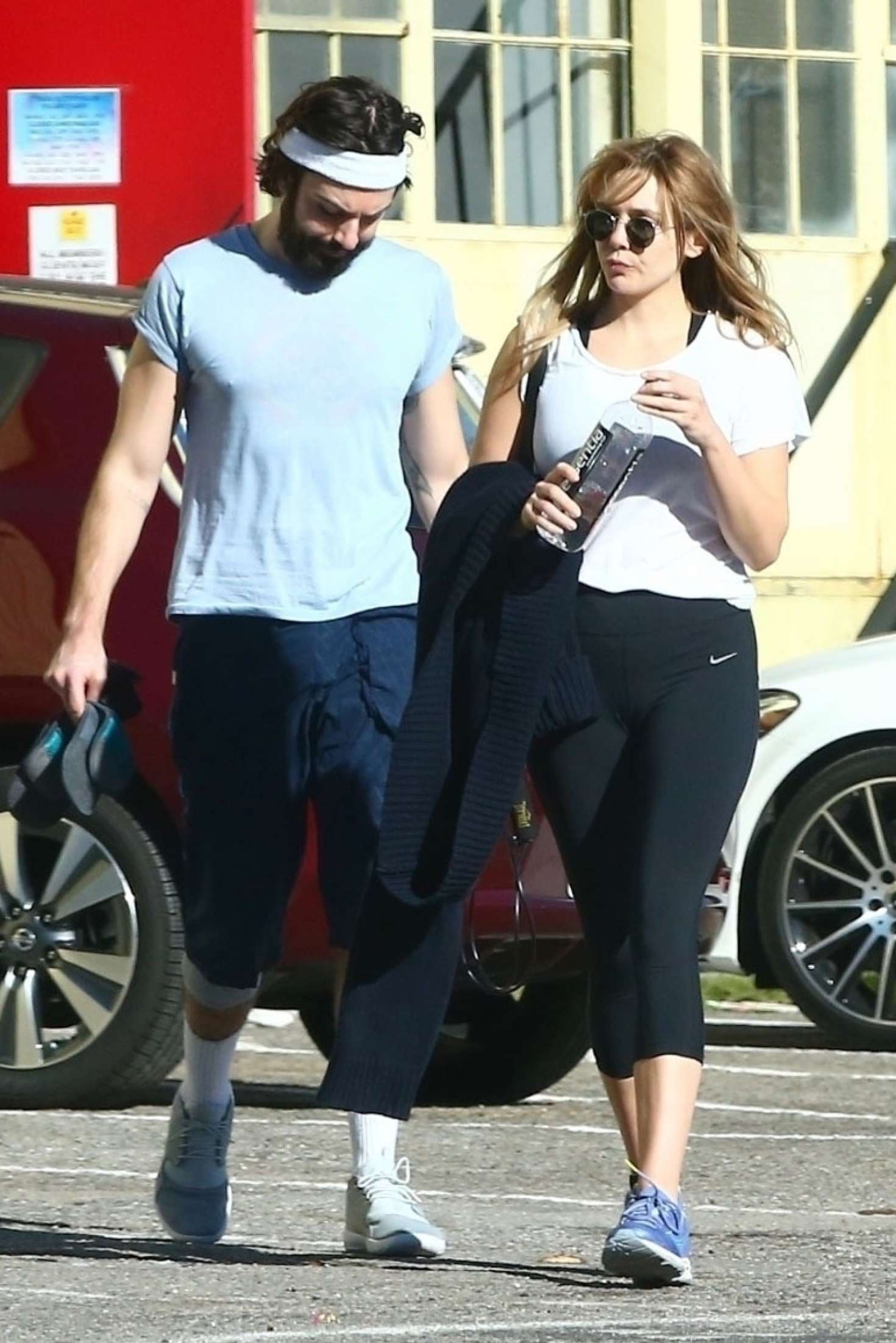 Elizabeth Olsen with her boyfriend Robbie Arnett out in West Hollywood