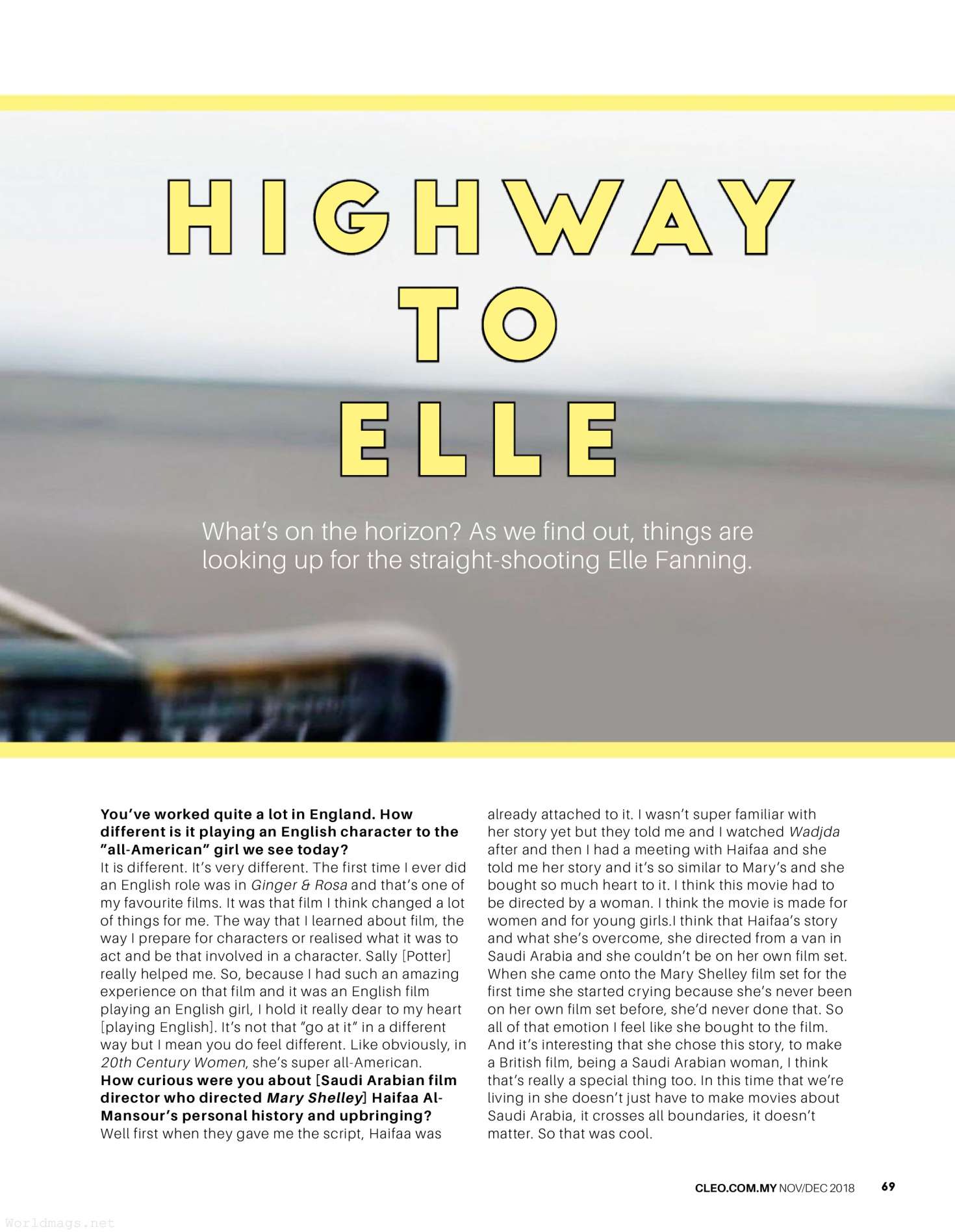 Elle Fanning â€“ CLEO Malaysia Magazine (November/December 2018)