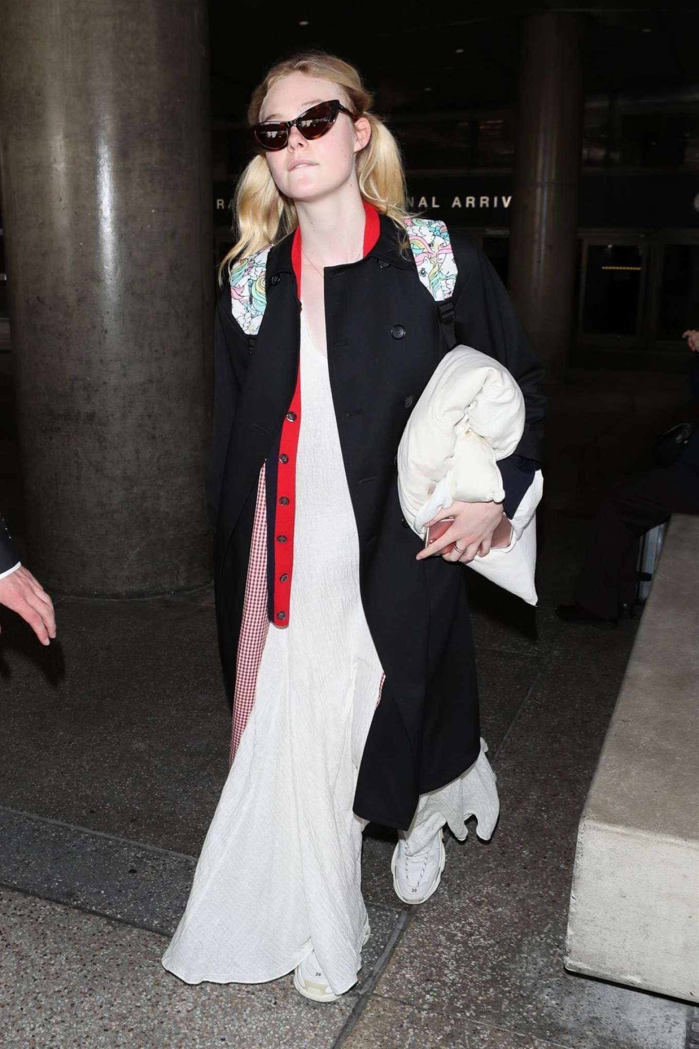 Elle Fanning â€“ Seen at Lax Airport In Los Angeles