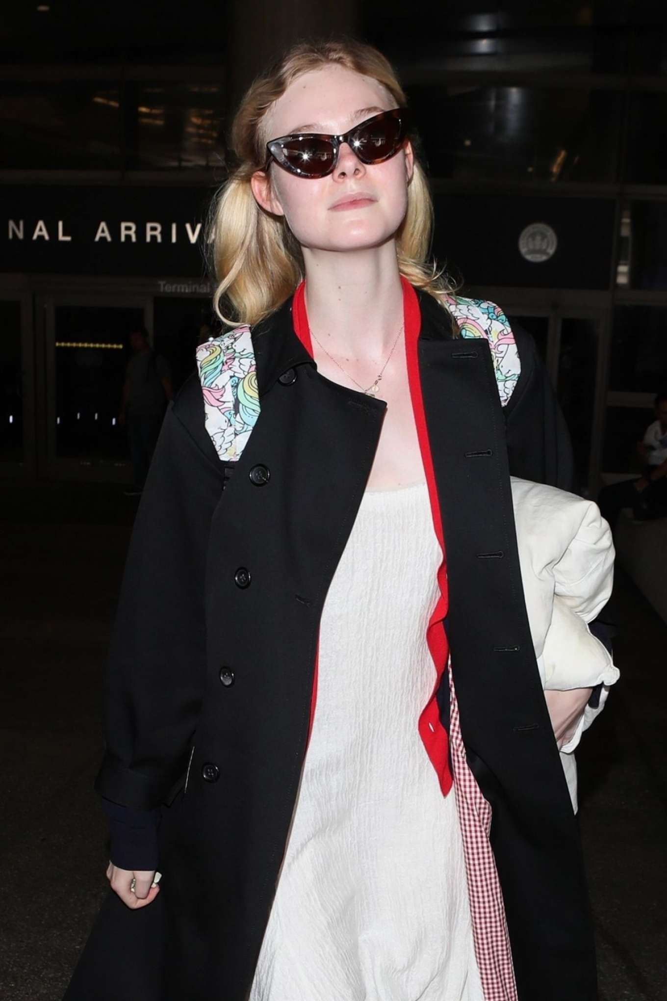 Elle Fanning â€“ Seen at Lax Airport In Los Angeles