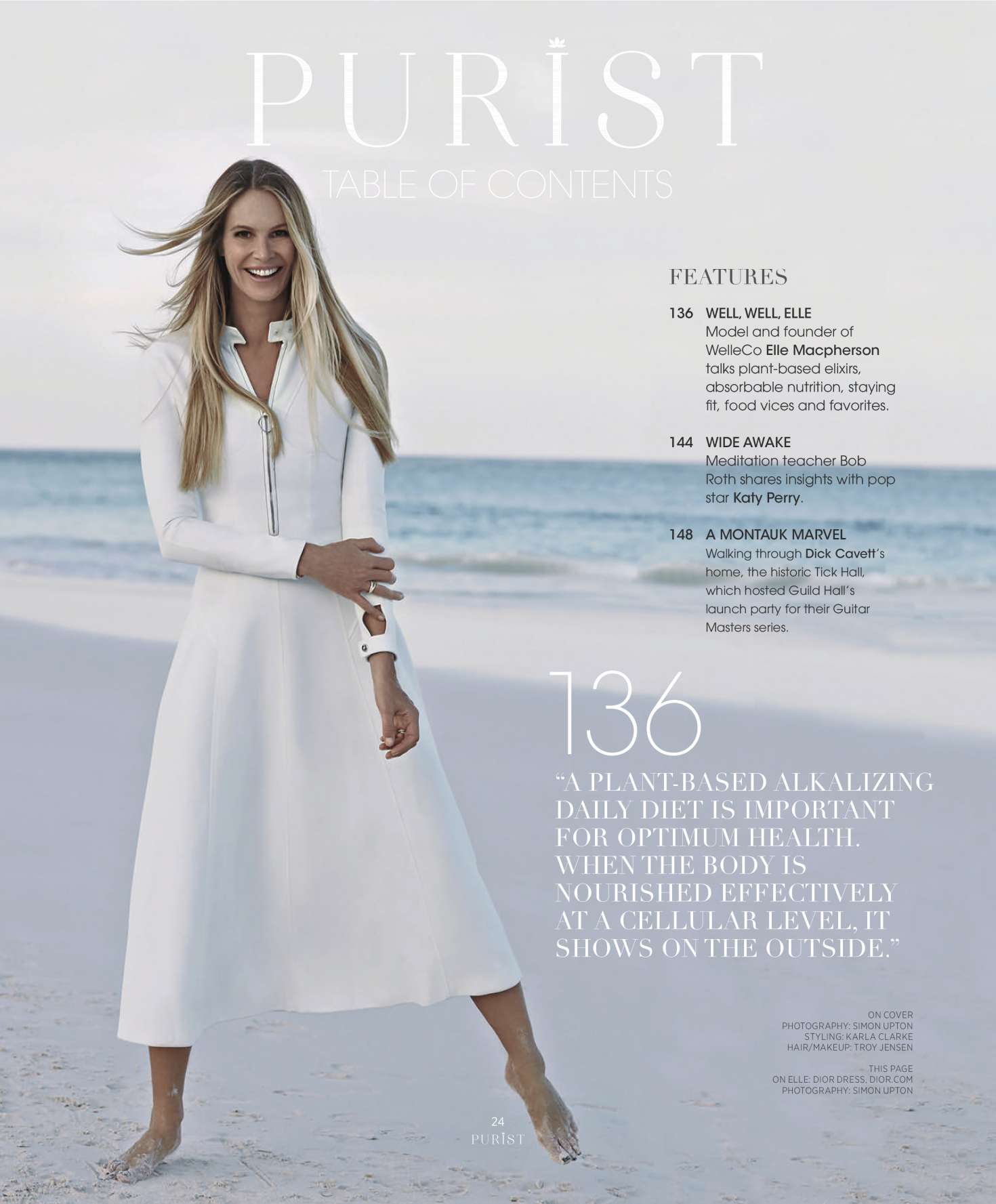 Elle Macpherson â€“ Hamptons Purist Magazine (July 2018)
