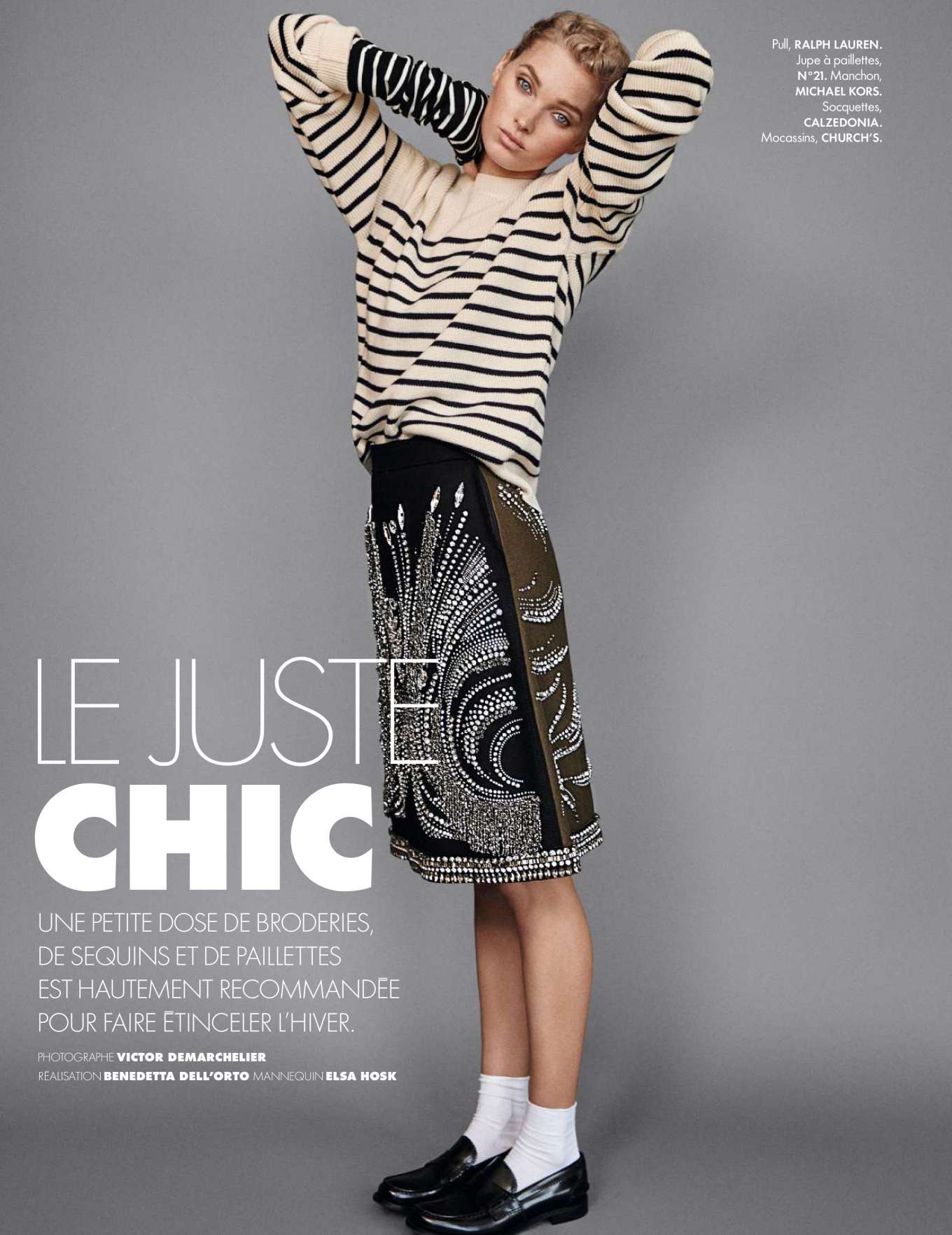 Elsa Hosk â€“ Elle France Magazine (December 2018)
