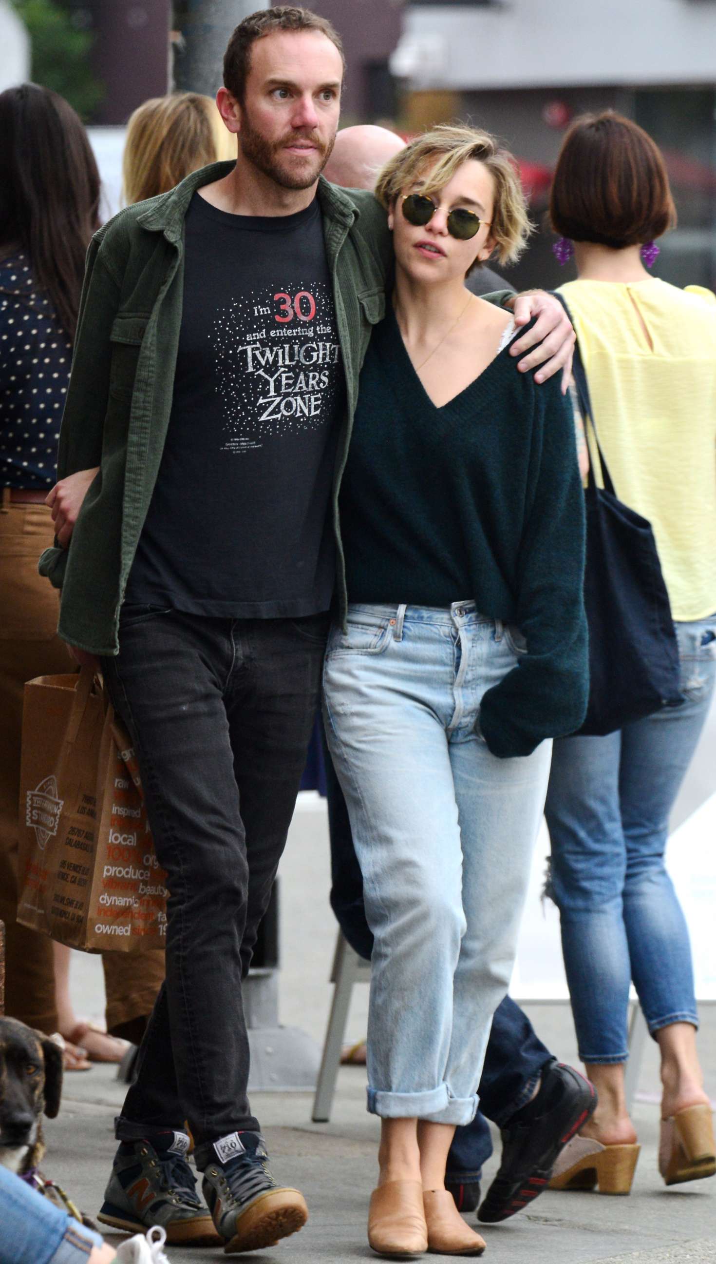 Emilia Clarke and boyfriend Charlie McDowel: Out in Venice -11 – GotCeleb1470 x 2592