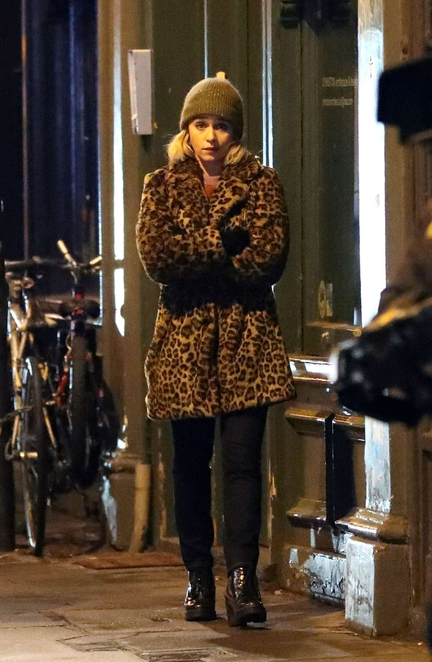 Emilia Clarke â€“ Filming â€˜Last Christmasâ€™ in East London