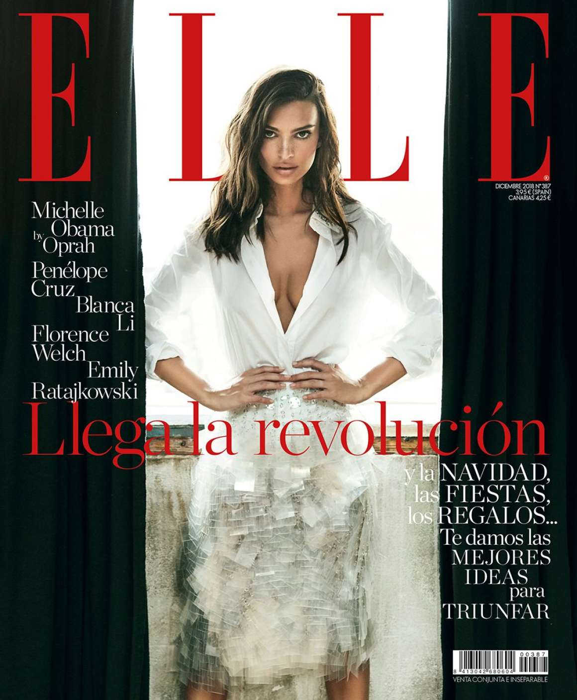 Emily Ratajkowski â€“ Elle Spain Cover Magazine (December 2018)