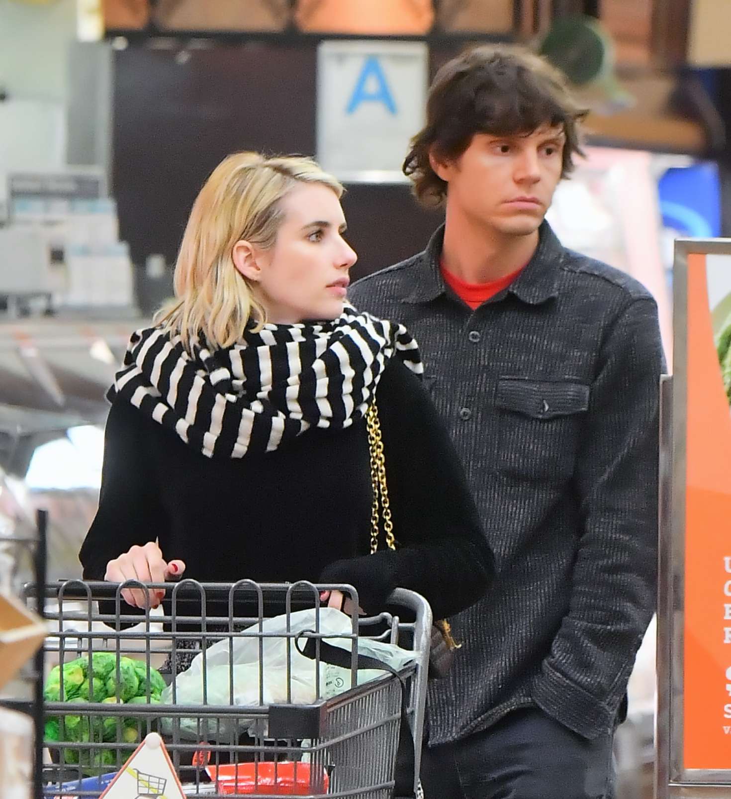 Emma Roberts and Evan Peters â€“ Shopping in Los Angeles