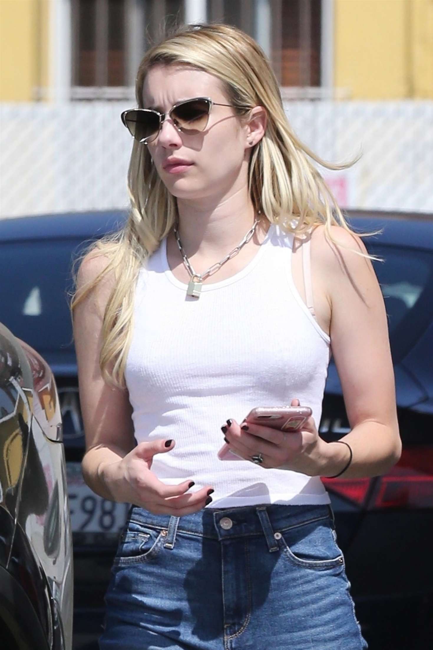 Emma Roberts in Jeans â€“ Out in LA