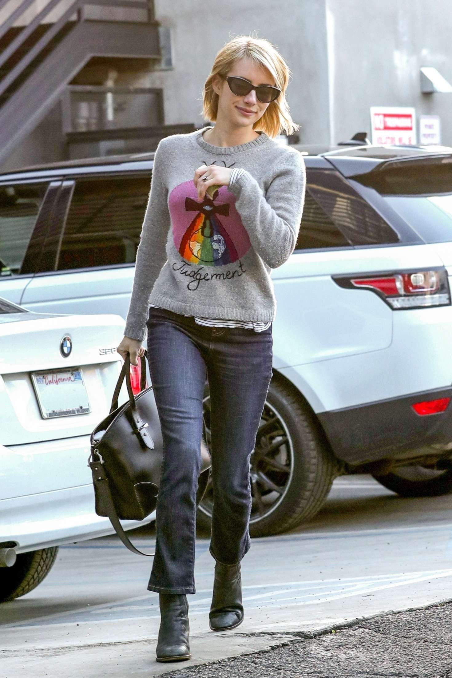 Emma Roberts â€“ Leaving Nine Zero One Salon in West Hollywood
