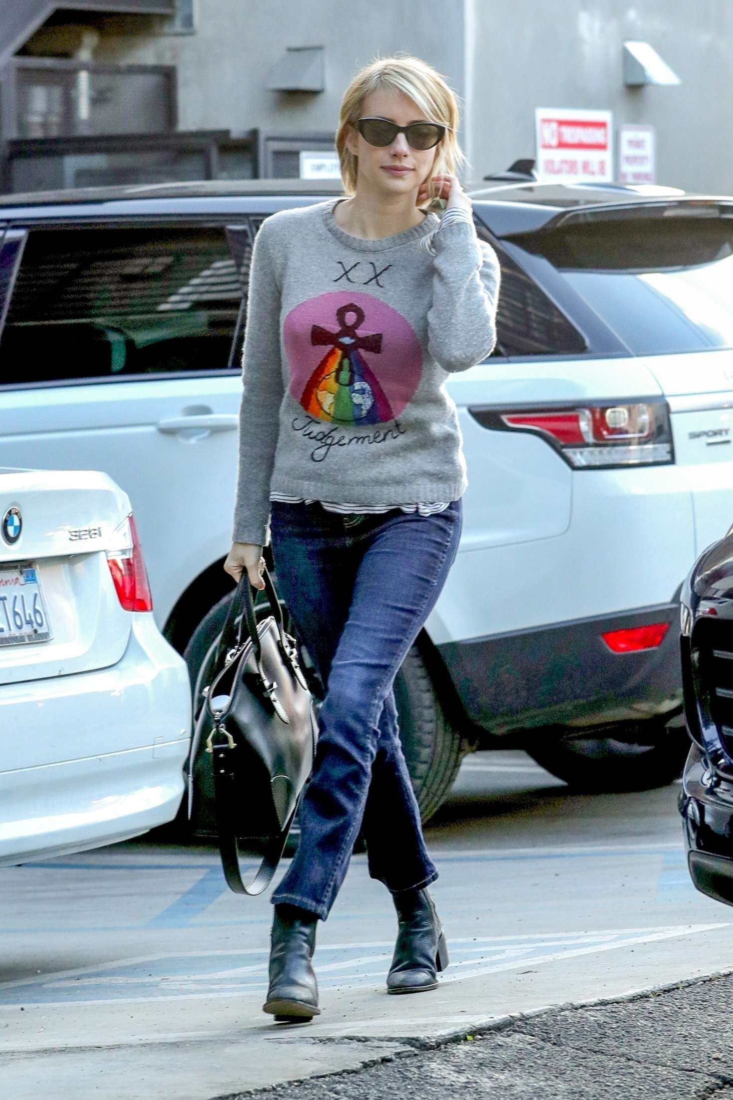 Emma Roberts â€“ Leaving Nine Zero One Salon in West Hollywood