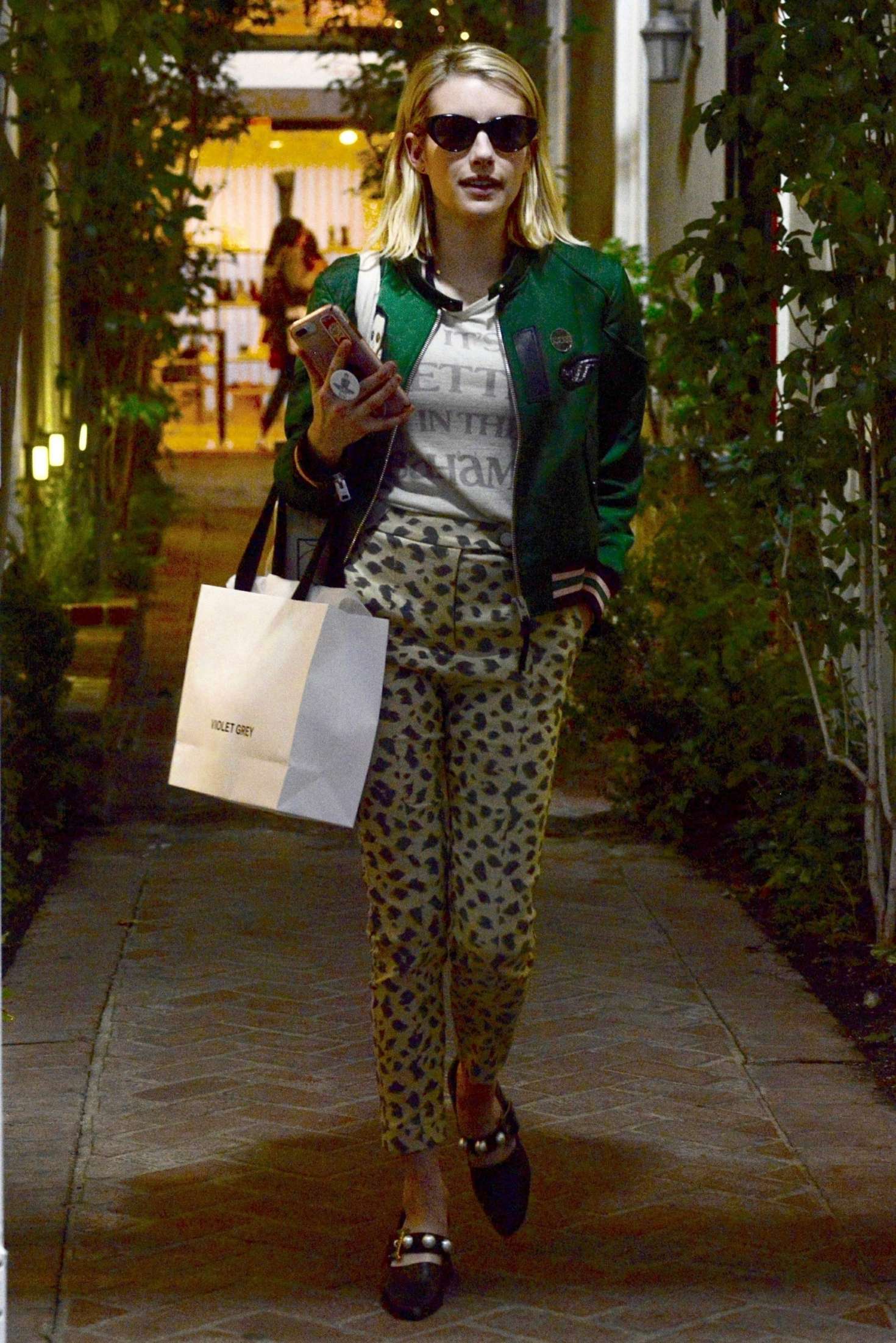 Emma Roberts â€“ Shopping on Melrose Place in Los Angeles
